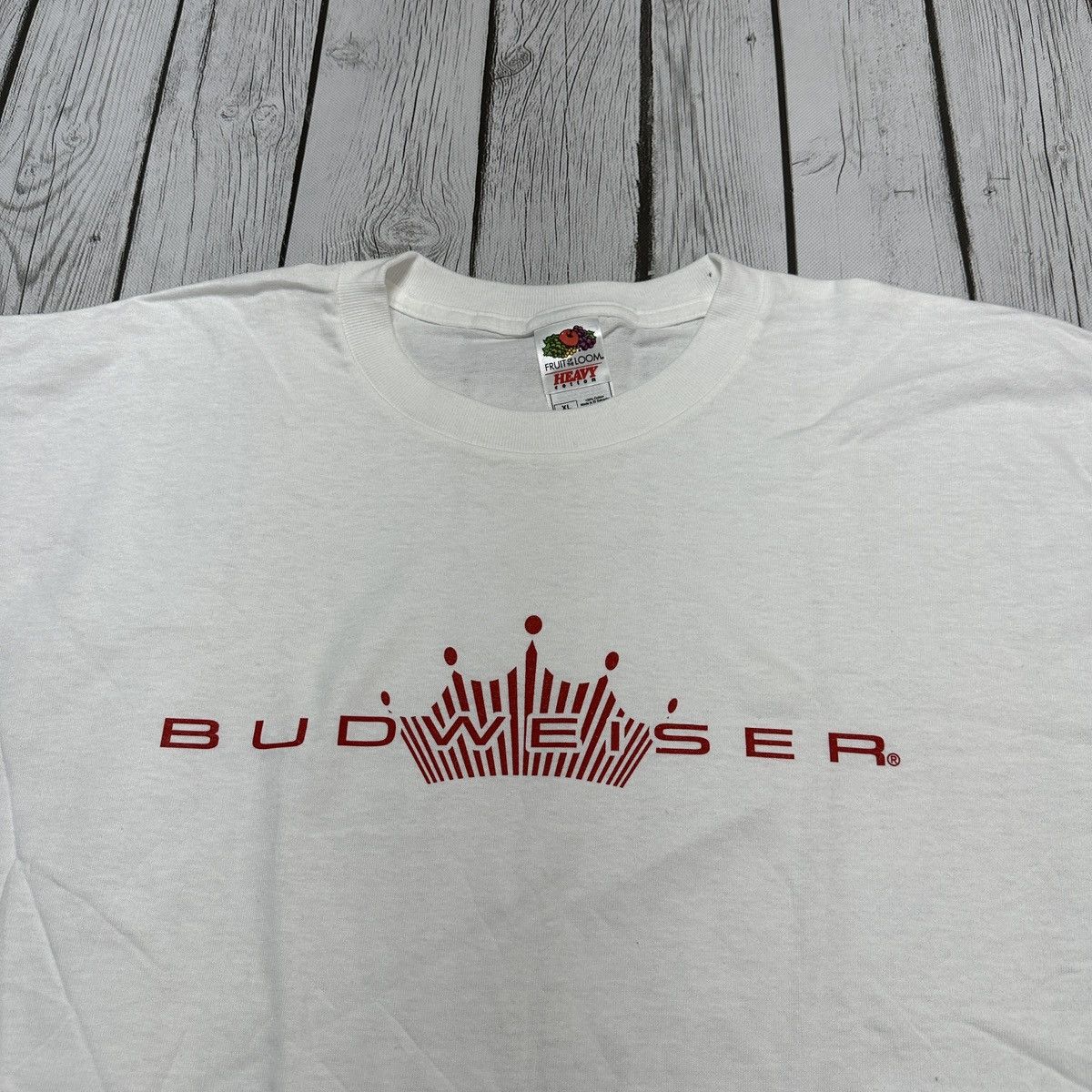 Budweiser × Fruit Of The Loom × Vintage Vintage Budweiser tee Size US XL / EU 56 / 4 - 3 Thumbnail