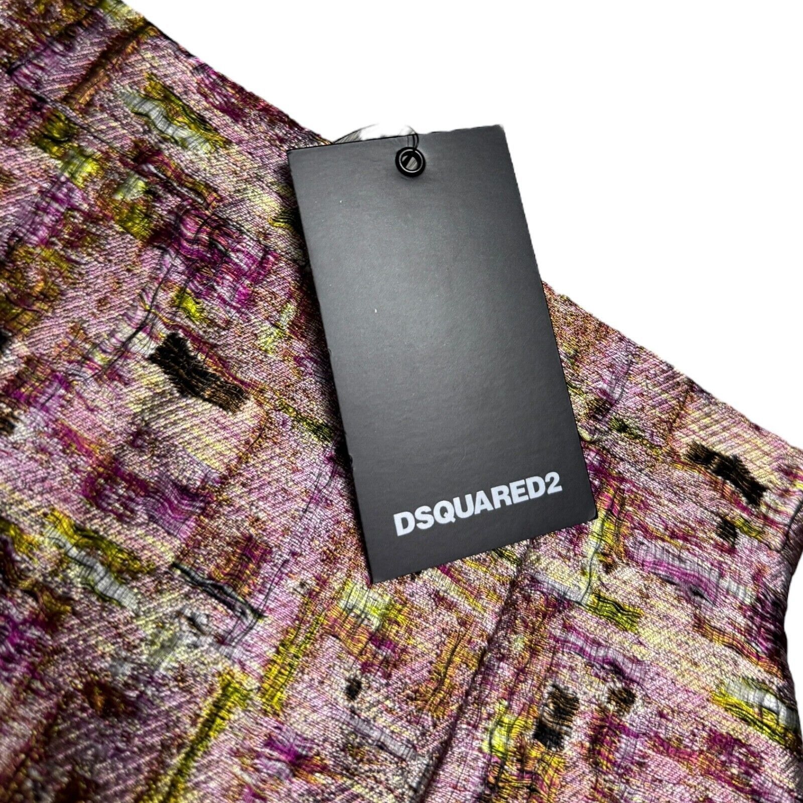 Dsquared2 DSQUARED 2 (NWT) Luxury Designer SILK Mini Skirt Size 2 Size 26" / US 2 / IT 38 - 3 Thumbnail