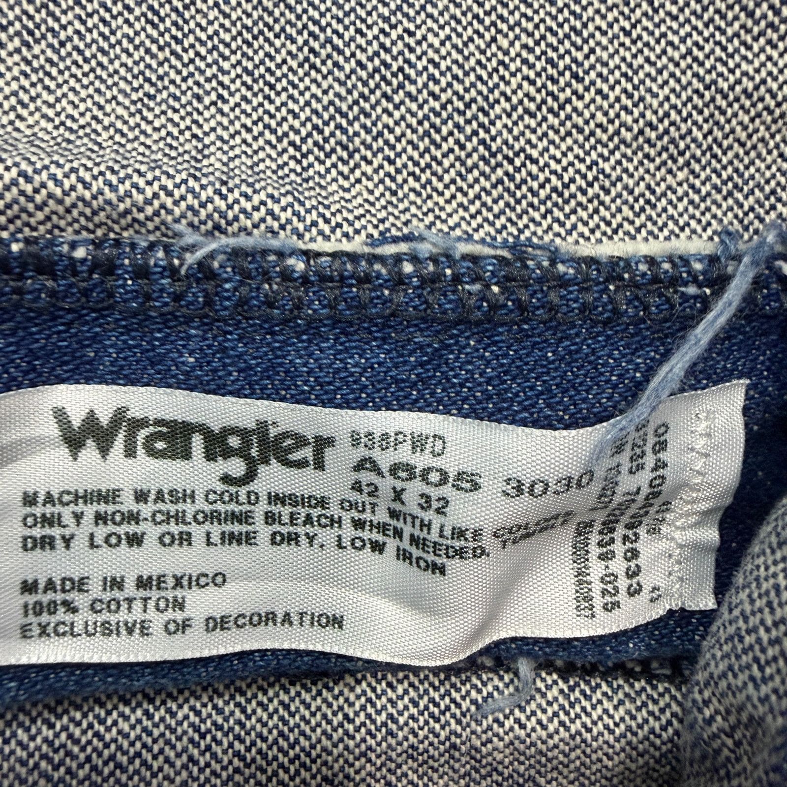 Wrangler Wrangler 936 Slim Cowboy Cut Jeans Men's 42x32 Blue NEW NWT Size US 42 / EU 58 - 4 Thumbnail