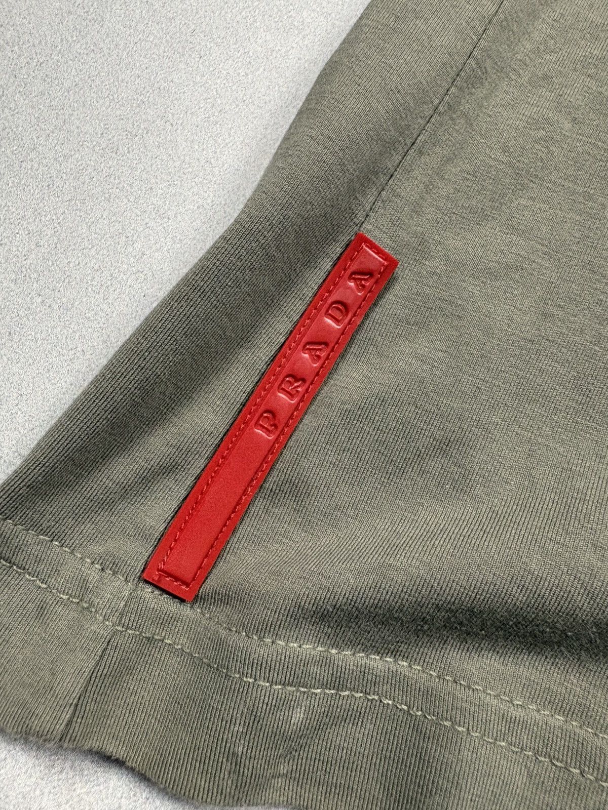 Prada Vintage 00s Prada Sport Red Tab Polo 1/3 Zip Shirt Rare L Size US L / EU 52-54 / 3 - 10 Thumbnail