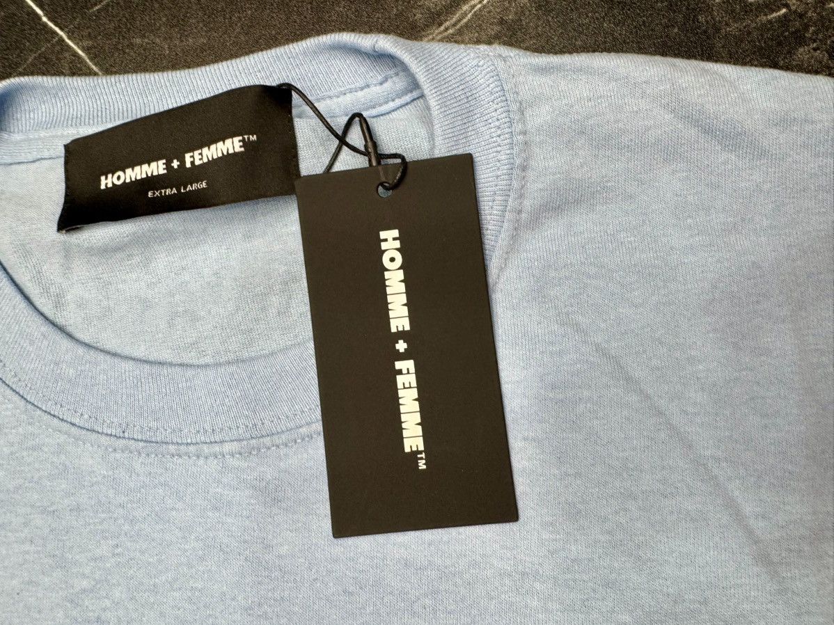 Homme + Femme La 🔥 Light Blue Homme + Femme “Back to Cali” 👕 Size XL Brandnew Size US L / EU 52-54 / 3 - 5 Thumbnail
