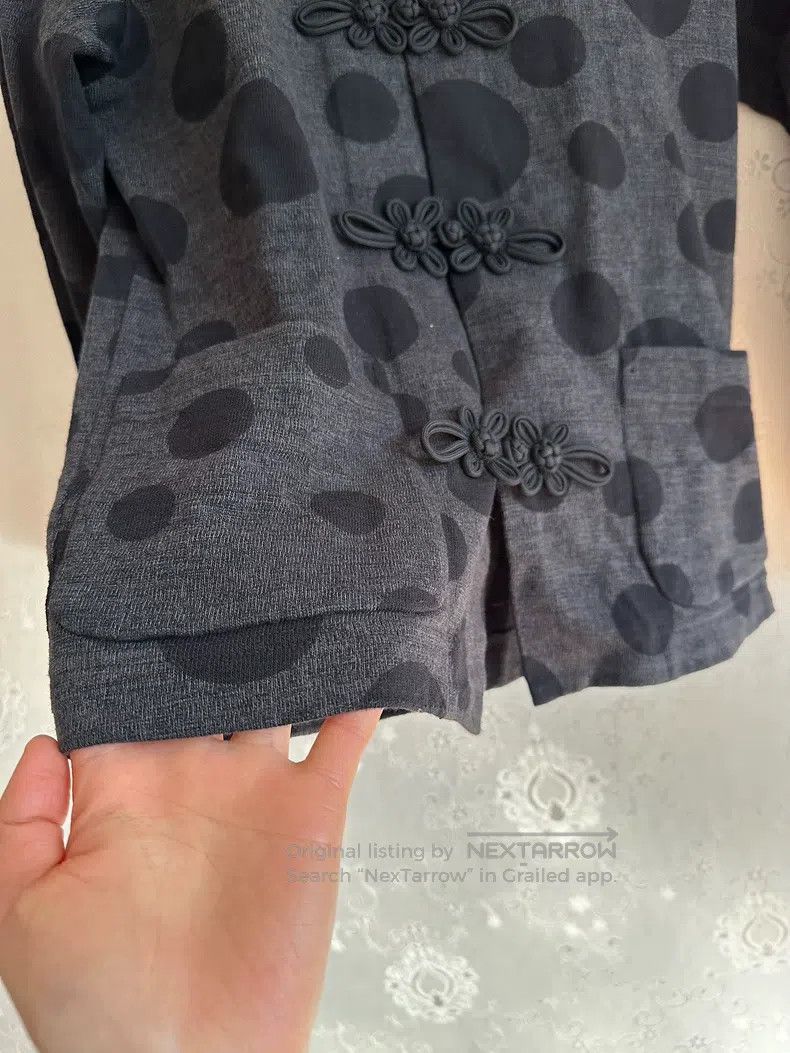 Yohji Yamamoto Yohji Yamamoto Chinese knot short cotton jacket Size XS / US 0-2 / IT 36-38 - 5 Thumbnail