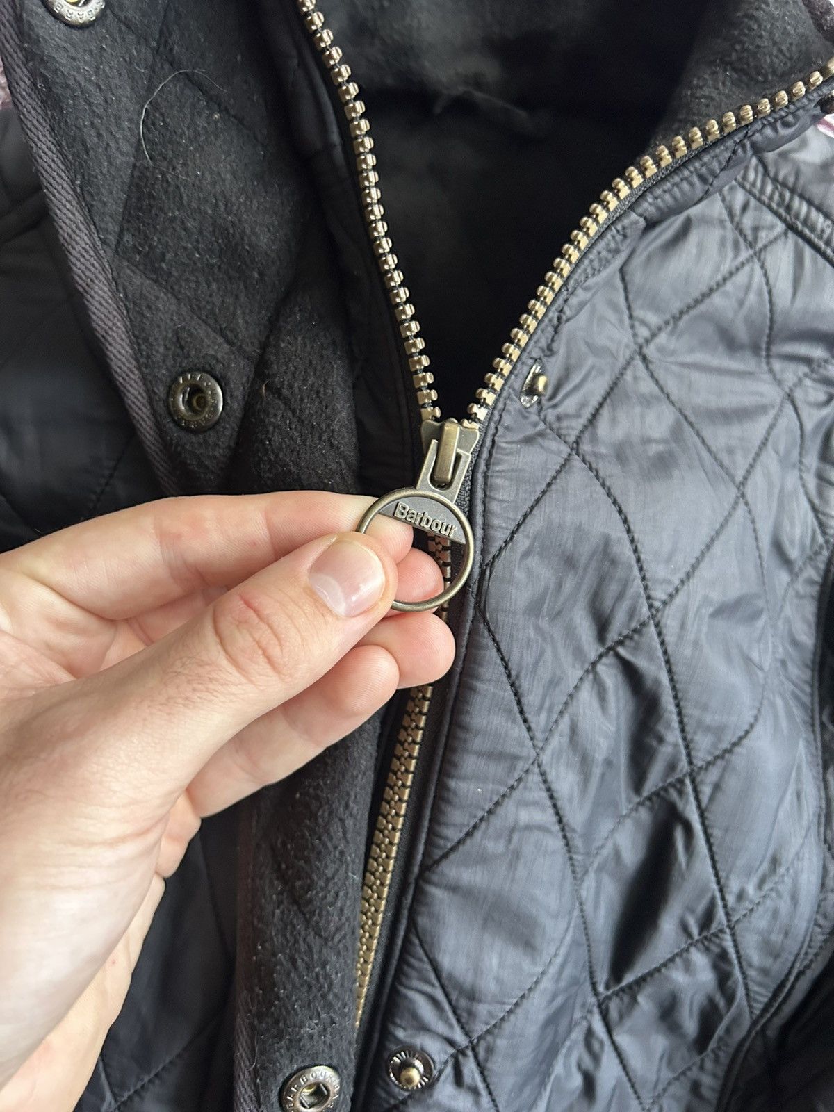 Barbour Vintage Barbour Cavarly Quilted Jacket Mens Solid Style UK16 Size US L / EU 52-54 / 3 - 7 Thumbnail