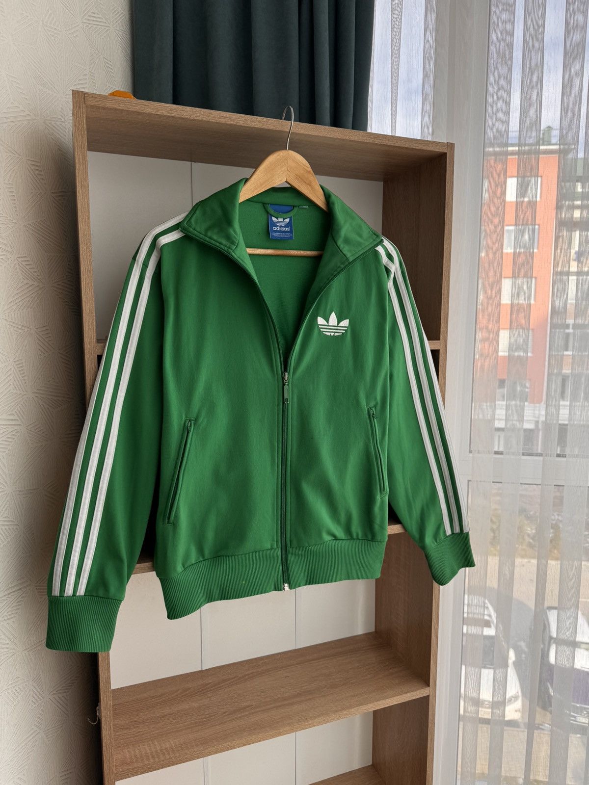 Adidas × Vintage Vintage Adidas Firebird Three Stripes Green Classic Jacket Size US S / EU 44-46 / 1 - 2 Thumbnail