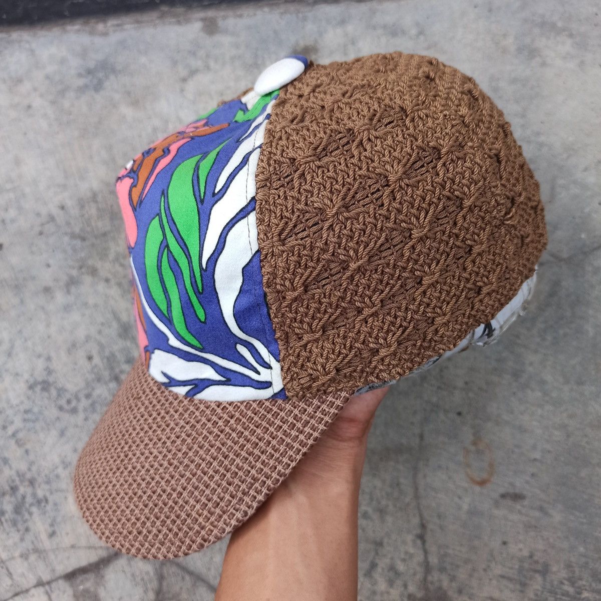 CA4LA × Japanese Brand Unique Knit straw and floral ca4la hat Size ONE SIZE - 6 Thumbnail