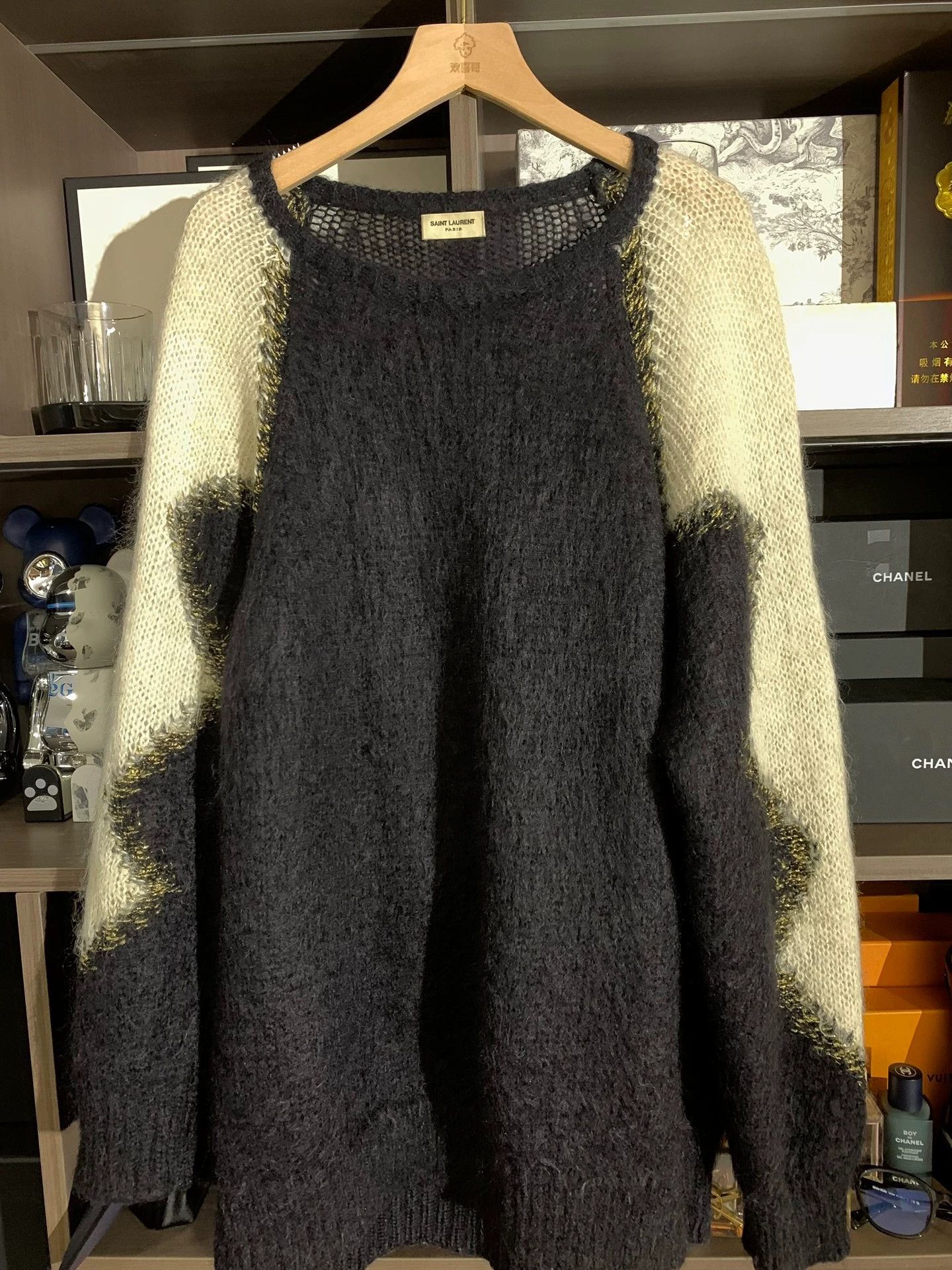 Saint Laurent Paris Saint Laurent Paris Color blocking pullover sweater Size US L / EU 52-54 / 3 - 1 Thumbnail