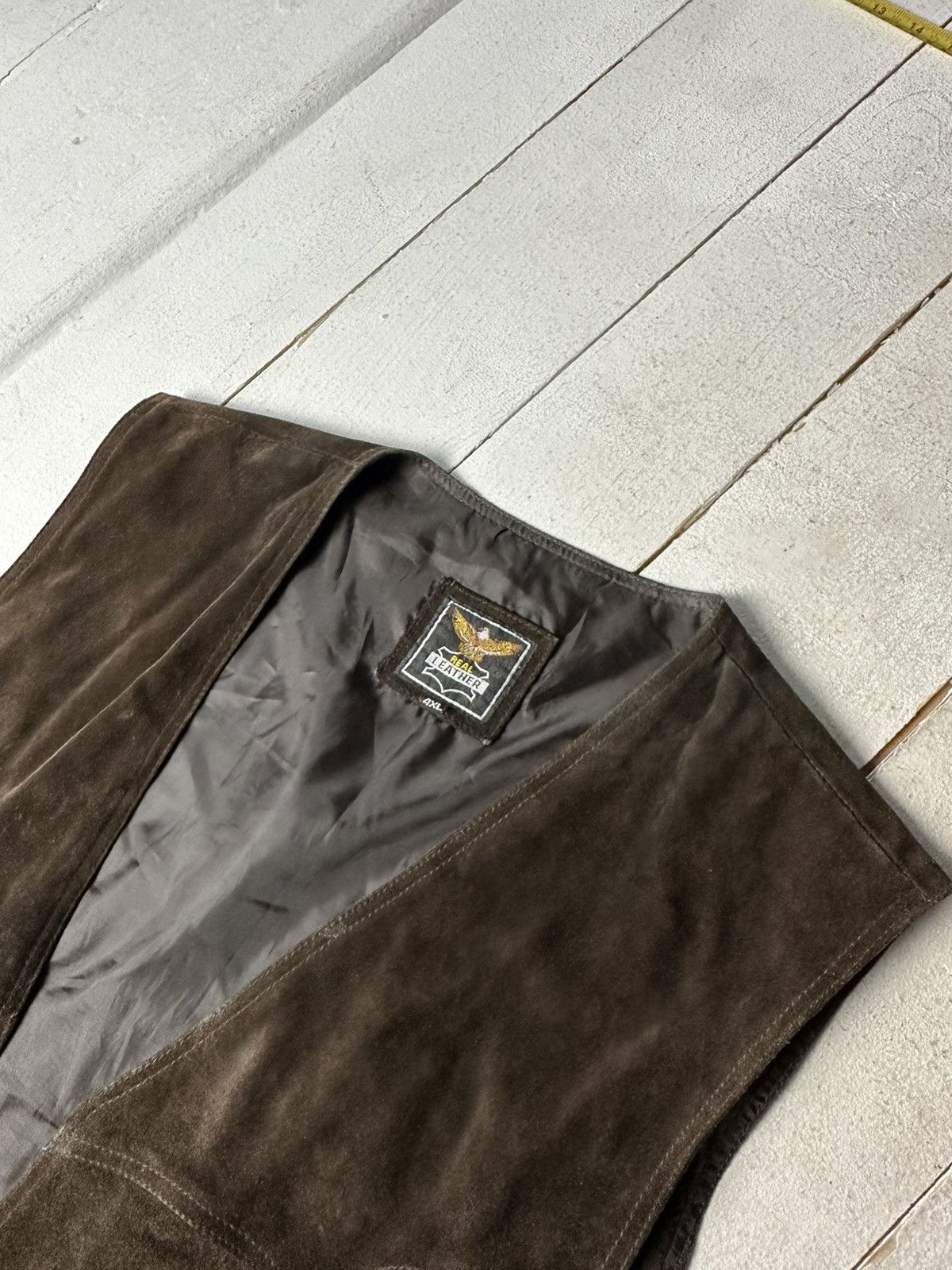 Genuine Leather 90s 🚨Vintage Leather WEST Flight Bomber RARE MOTORCYCLE Size US XXL / EU 58 / 5 - 2 Thumbnail