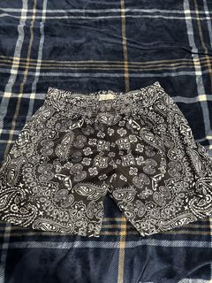 Black Paisley Shorts | Grailed