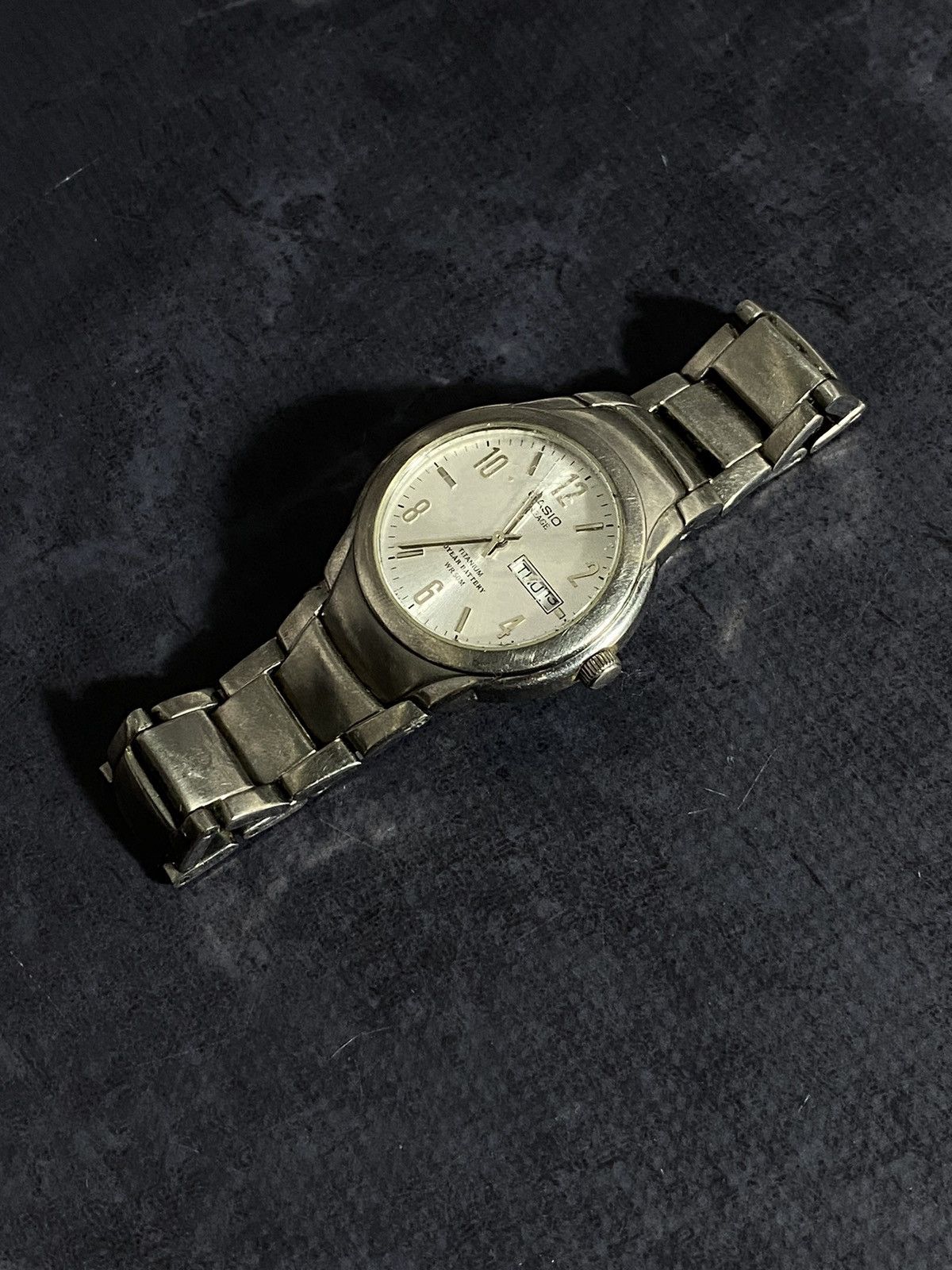 Casio Casio Titanium Silver Dial Watch Steel Japanese Brand Size ONE SIZE - 6 Thumbnail