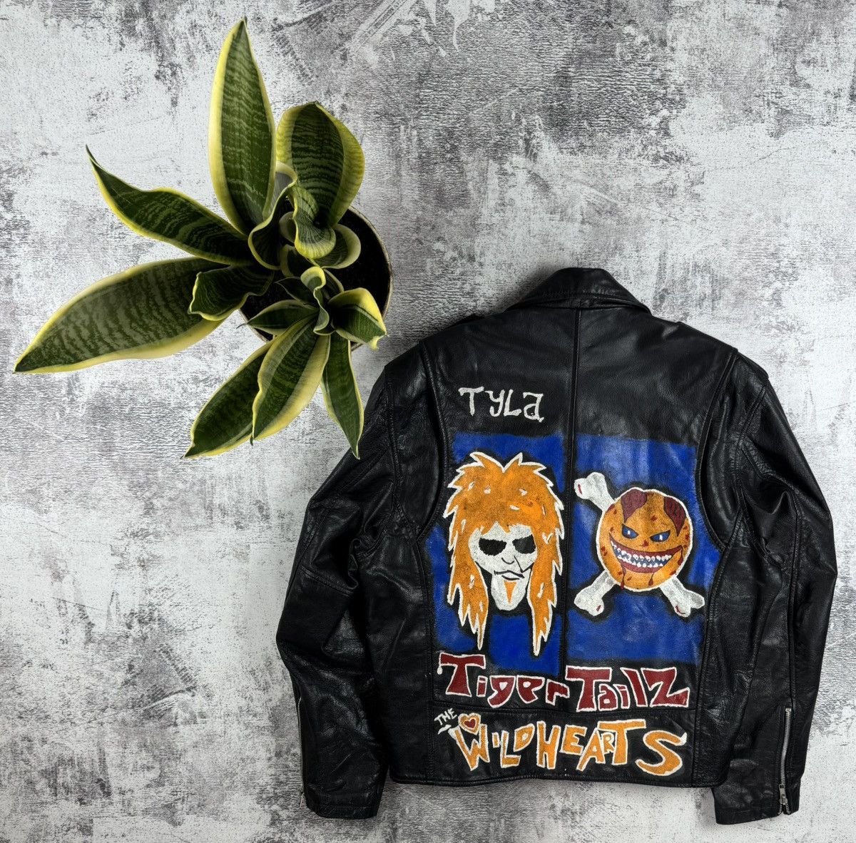 Genuine Leather Tyla Tiger Tailz Wildhearts Punk Real Racing Custom Jacket Size US M / EU 48-50 / 2 - 1 Thumbnail
