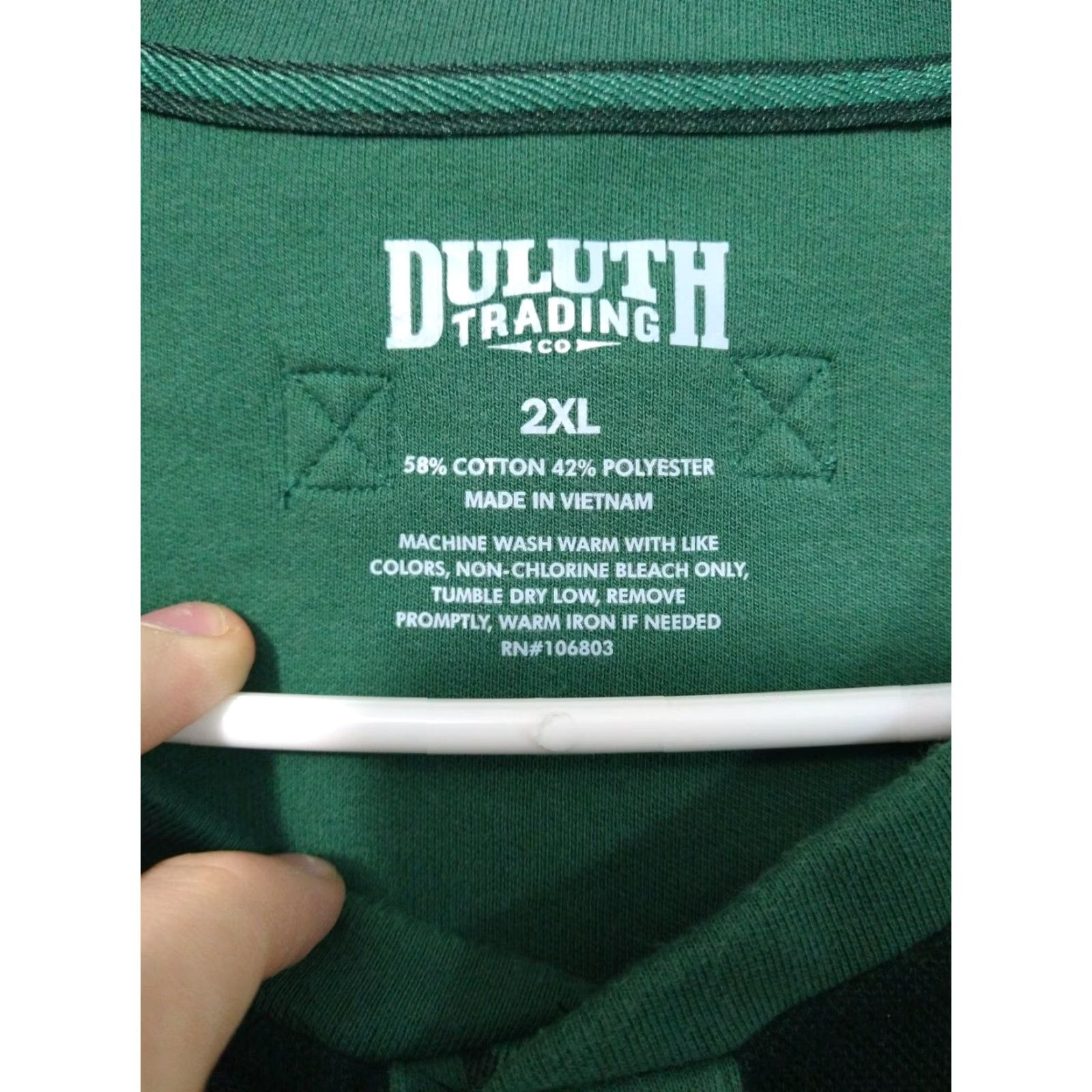 Duluth Trading Company Duluth Trading Shirt Mens 2XL Green Doubletime Knit Long Sleeve Henley Pocket Size US XXL / EU 58 / 5 - 5 Thumbnail