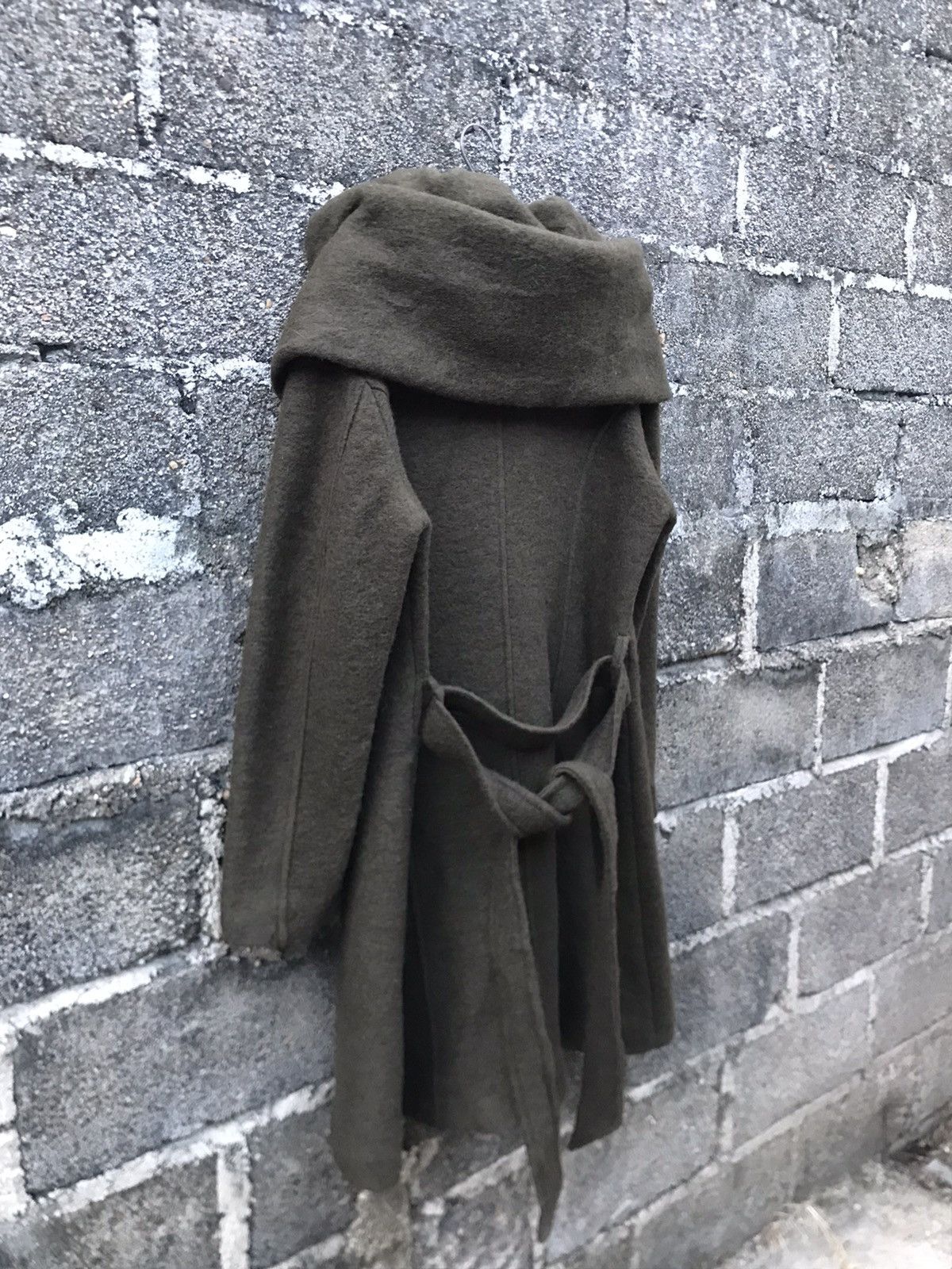 Vintage ⚡️Kavach Italy Waterfall Collar Trench Coat Wool Jacket Size M / US 6-8 / IT 42-44 - 12 Thumbnail
