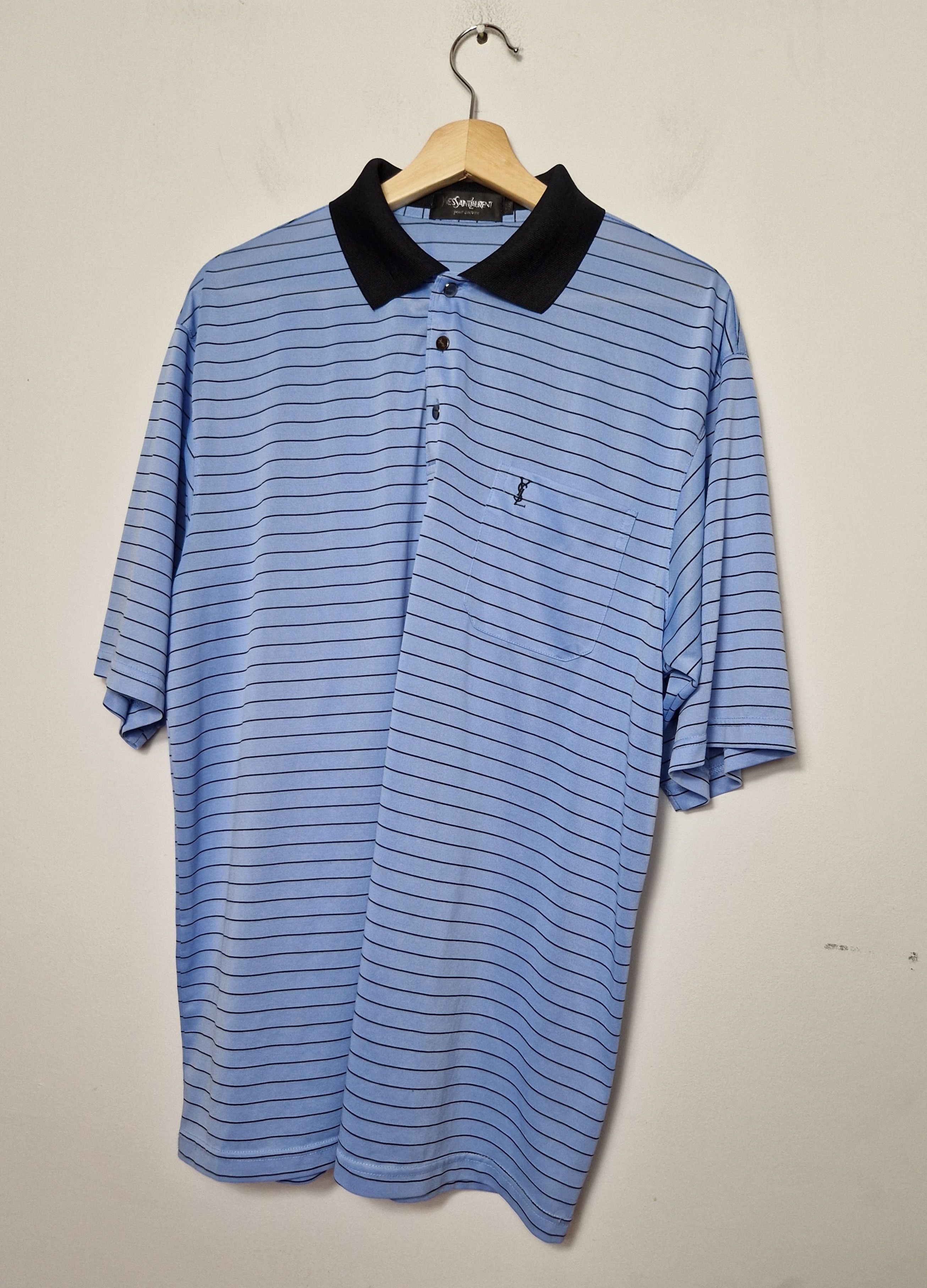Yves Saint Laurent Yves Saint Laurent 100% silk polo tee Size US XL / EU 56 / 4 - 1 Thumbnail