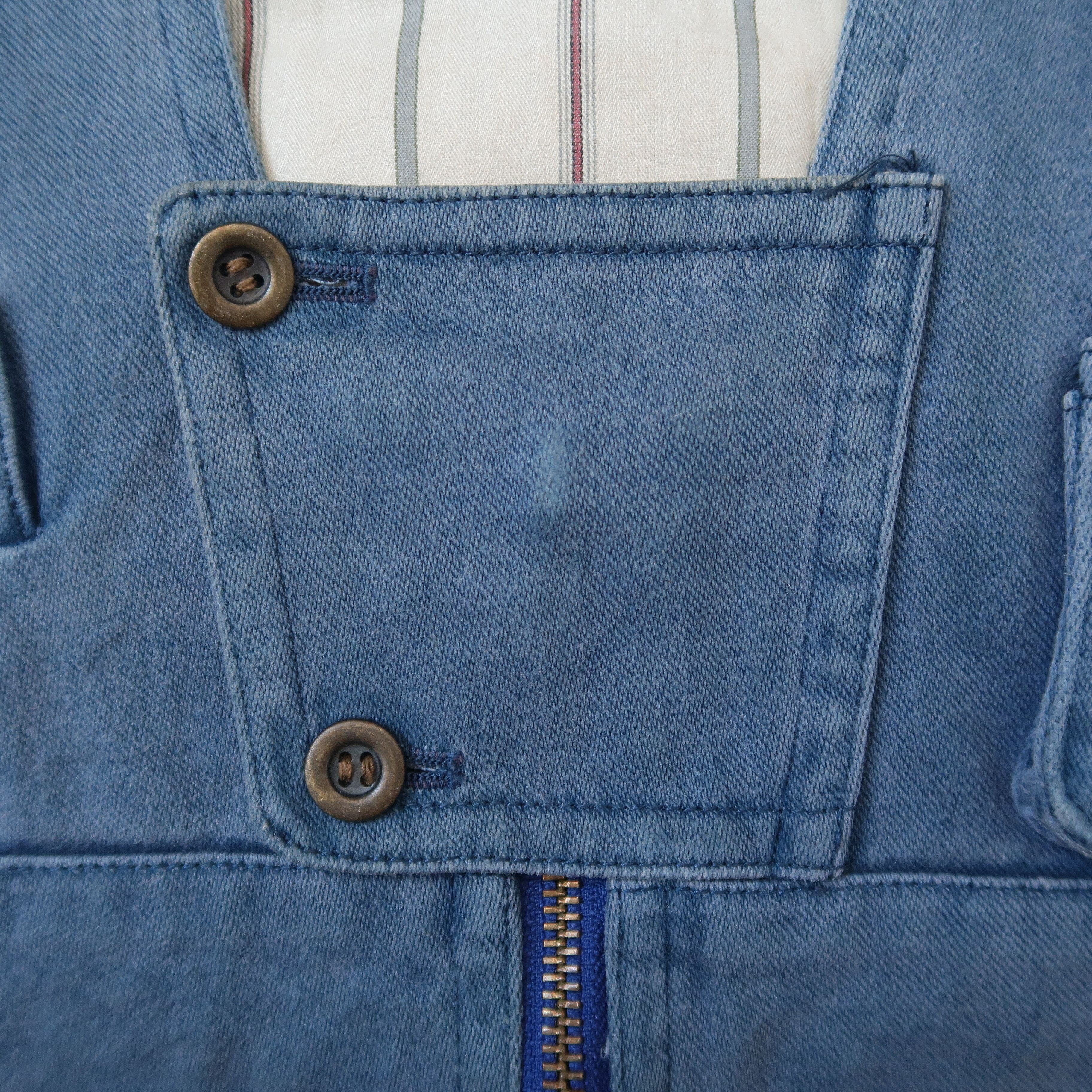 Kansai Yamamoto 1980s Kansai Eye x Akira Cyber Punk Denim Vest Utility Size US M / EU 48-50 / 2 - 5 Thumbnail