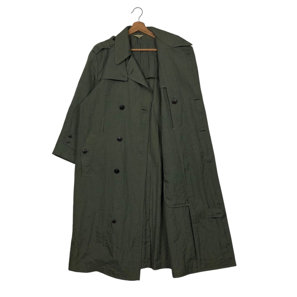 Japanese Brand × Vintage 📌Rich Green Vintage Long Jacket San-Entry Bondage Parachute Size US M / EU 48-50 / 2 - 13 Thumbnail