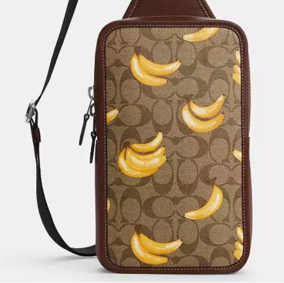 Coach NWT Sullivan Pack In Signature Canvas With Banana Print Size ONE SIZE - 6 Thumbnail