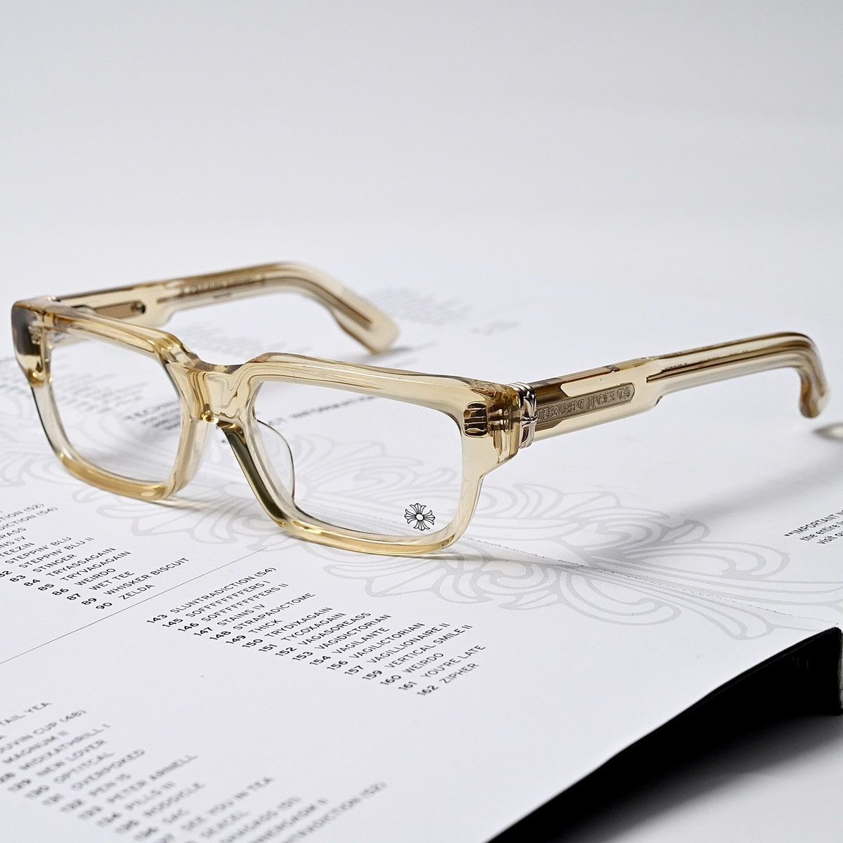 メガネ CHROME HEARTS SS25 THICK AG Antique Gold 48 (THICK AG) Chrome Hearts Thick Gold | Stecca Optometria