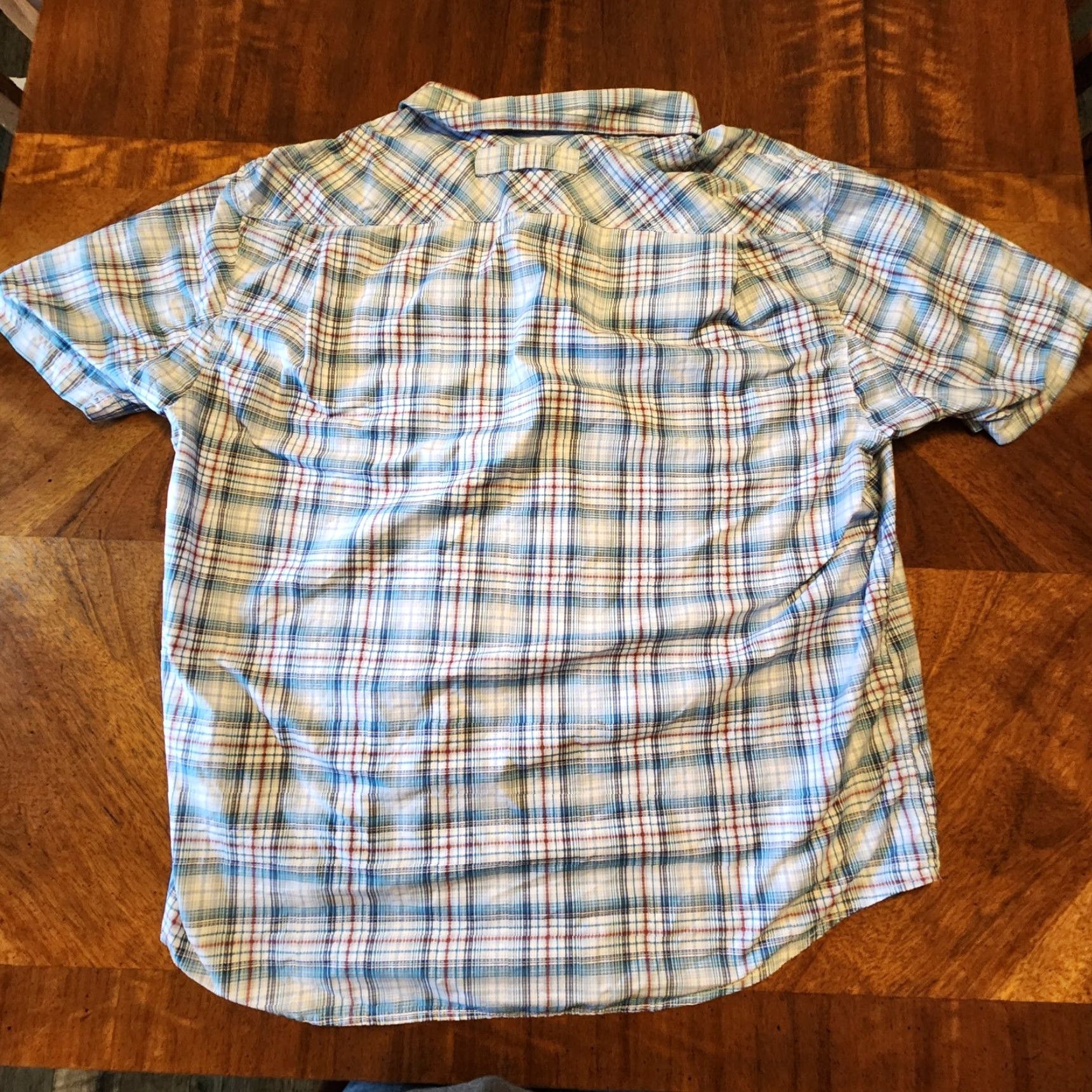 Duluth Trading Company Duluth Trading Short Sleeve Plaid Shirt - Men - Button-Up - XL - Blue Size US XL / EU 56 / 4 - 2 Thumbnail