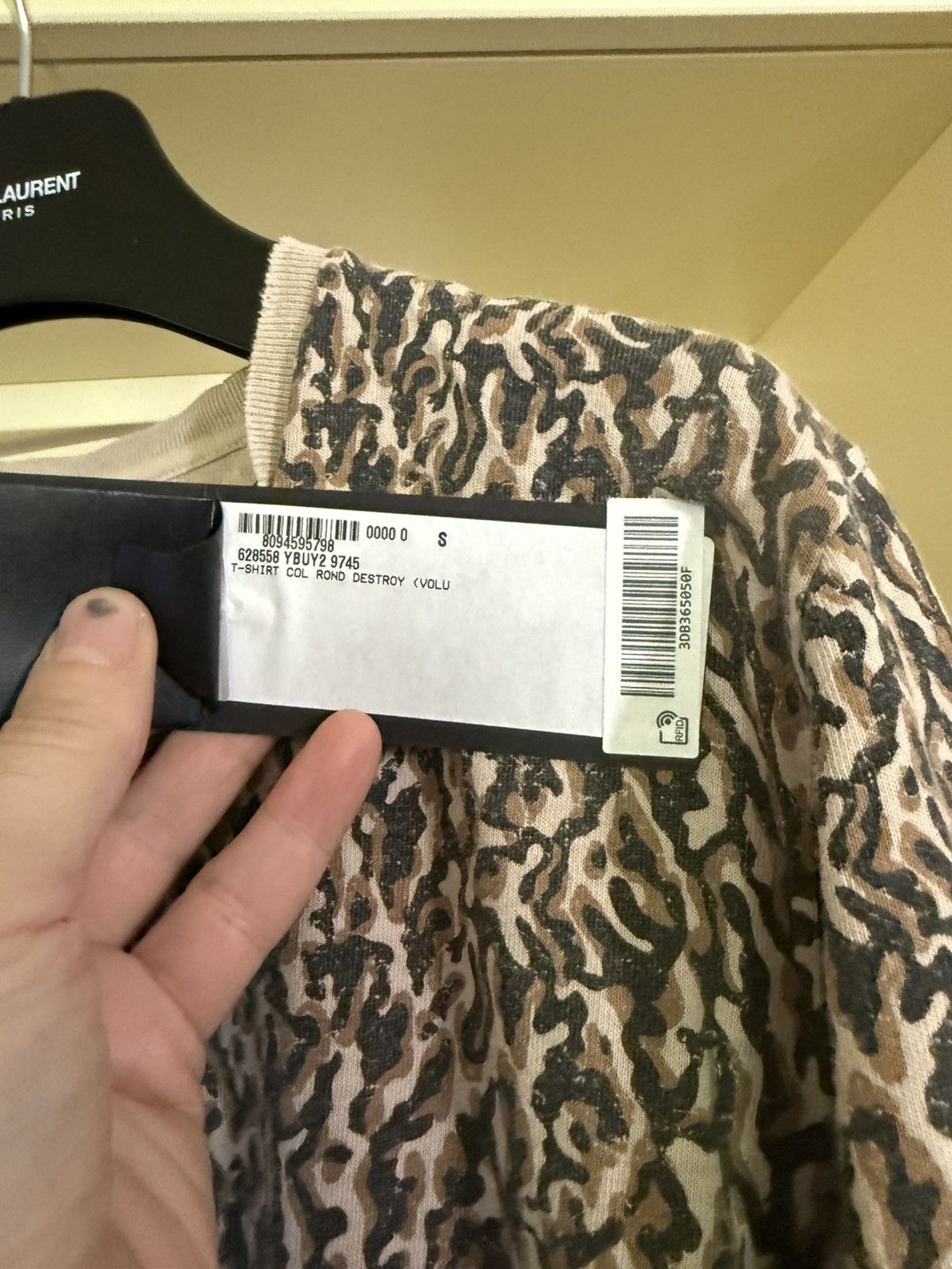 Saint Laurent Paris Saint Laurent babycat t shirt Size US S / EU 44-46 / 1 - 3 Thumbnail