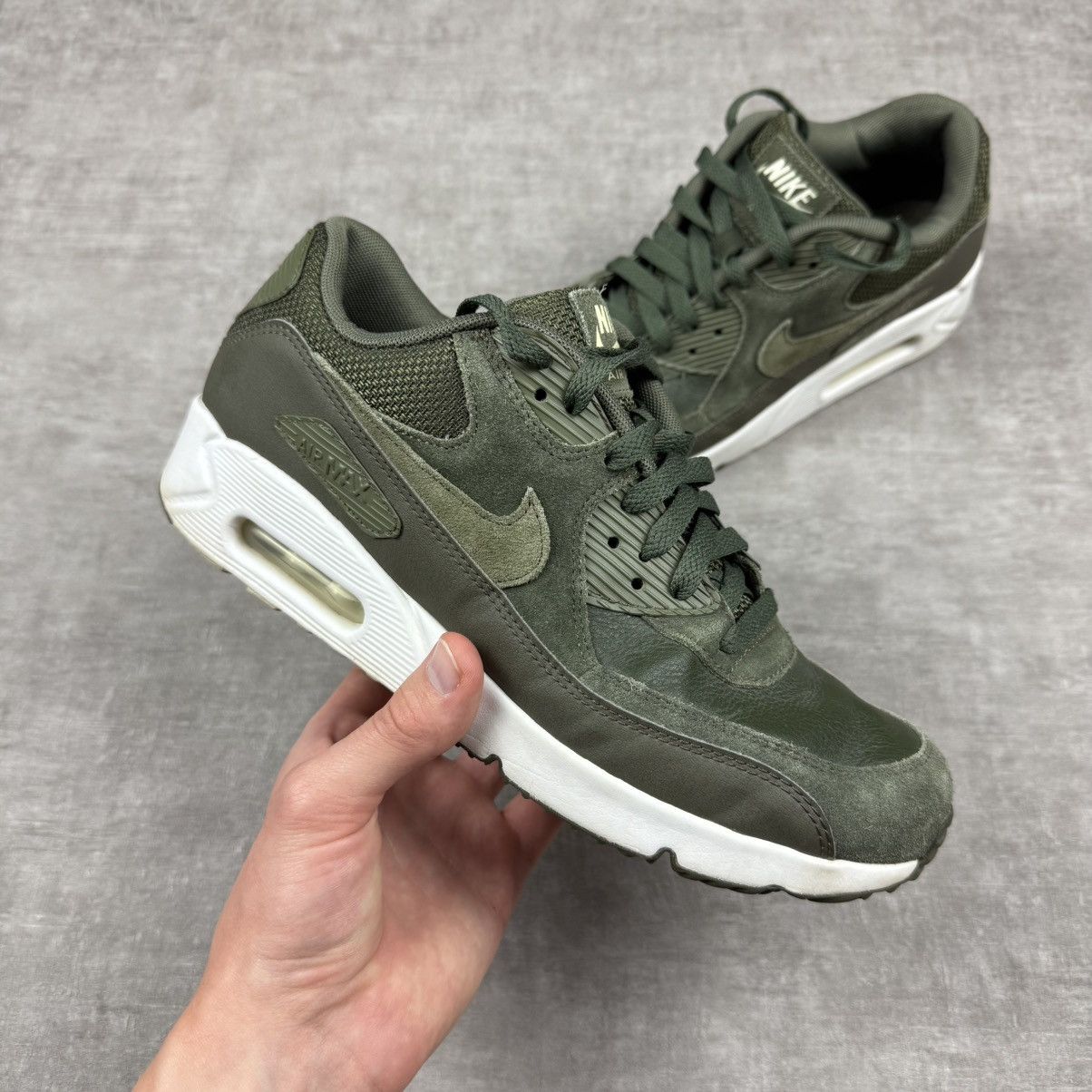 Nike Nike Air Max 90 Khaki Trainers Size US 8 / EU 41 - 1 Thumbnail