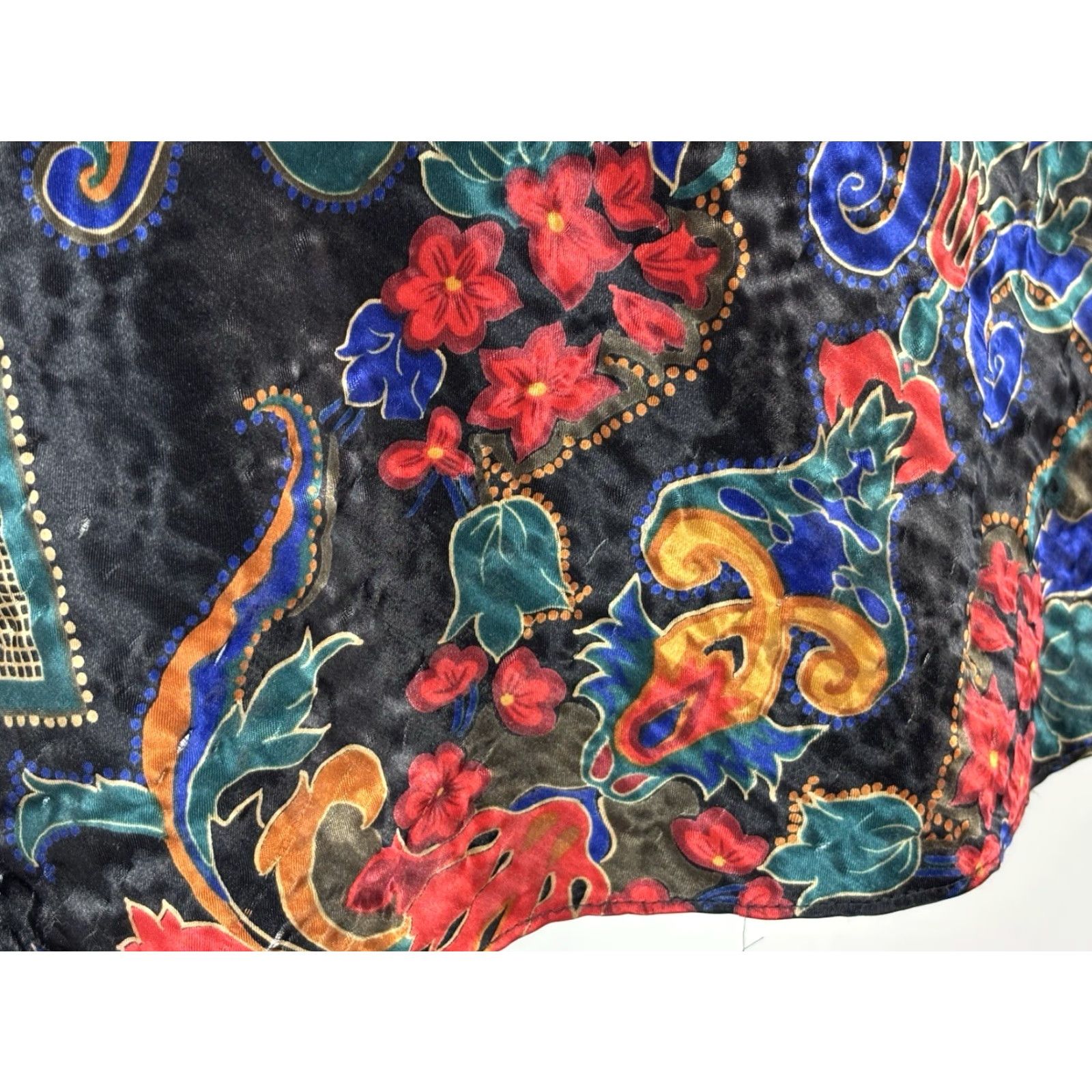 Victoria's Secret VINTAGE Victoria's Secret Gown Chemise Sleeveless Black Floral Satin Lace M 90s Nightgown Womens Size ONE SIZE - 7 Thumbnail