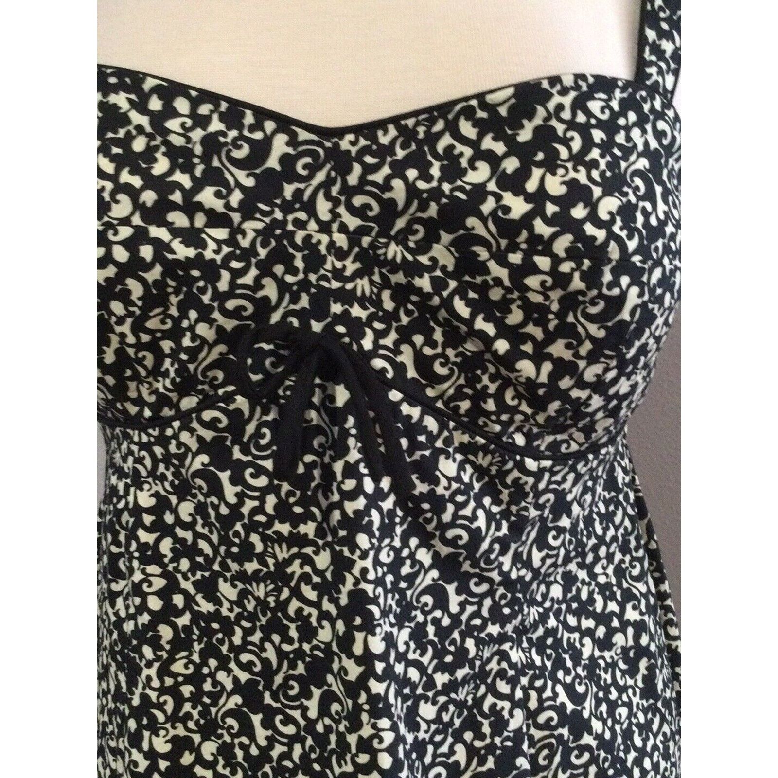 Vintage R&K Originals Black & White A Line Sundress Size 8 Size M / US 6-8 / IT 42-44 - 5 Thumbnail