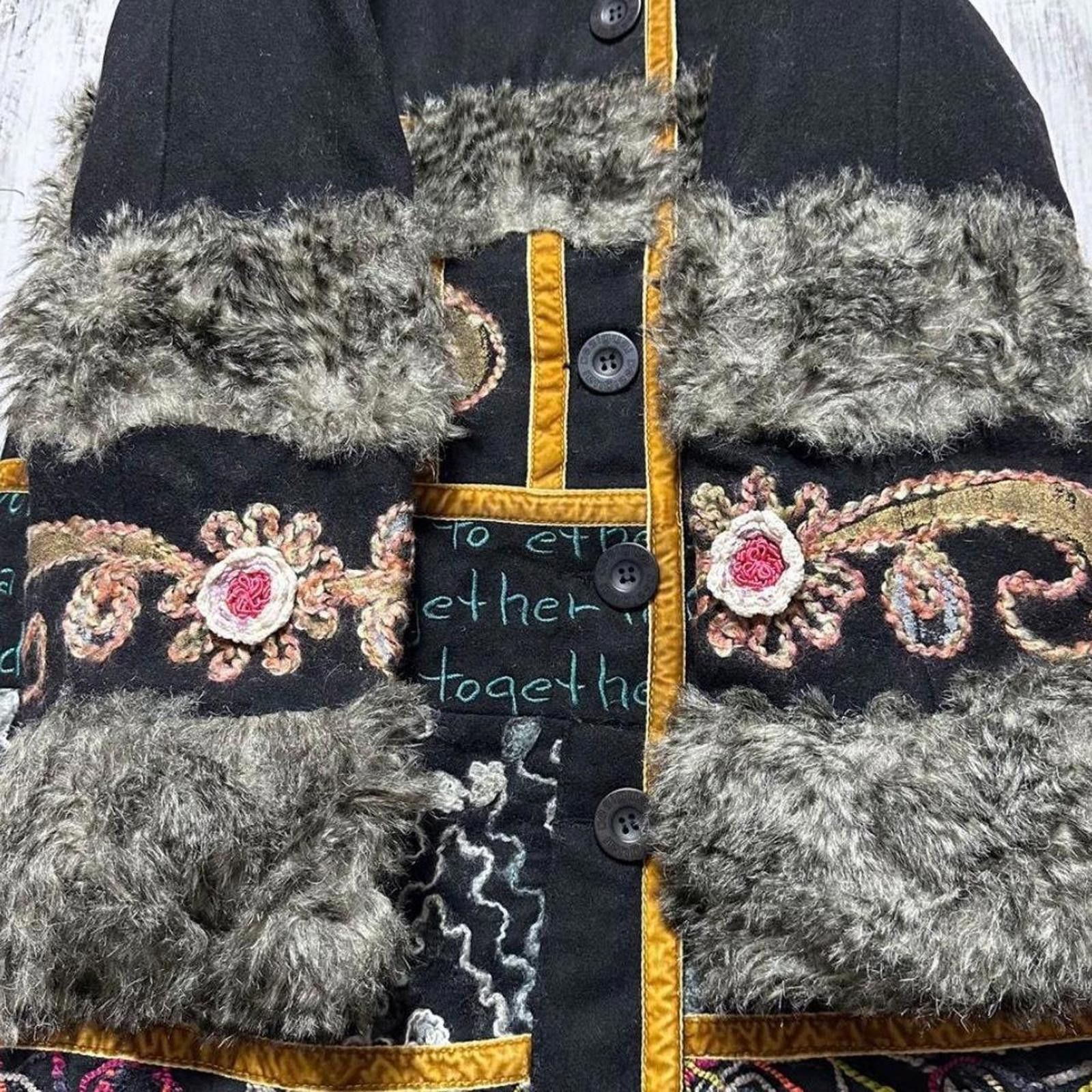Desigual Desigual 2009 collection wool boho penny lane coat Size S / US 4 / IT 40 - 4 Thumbnail