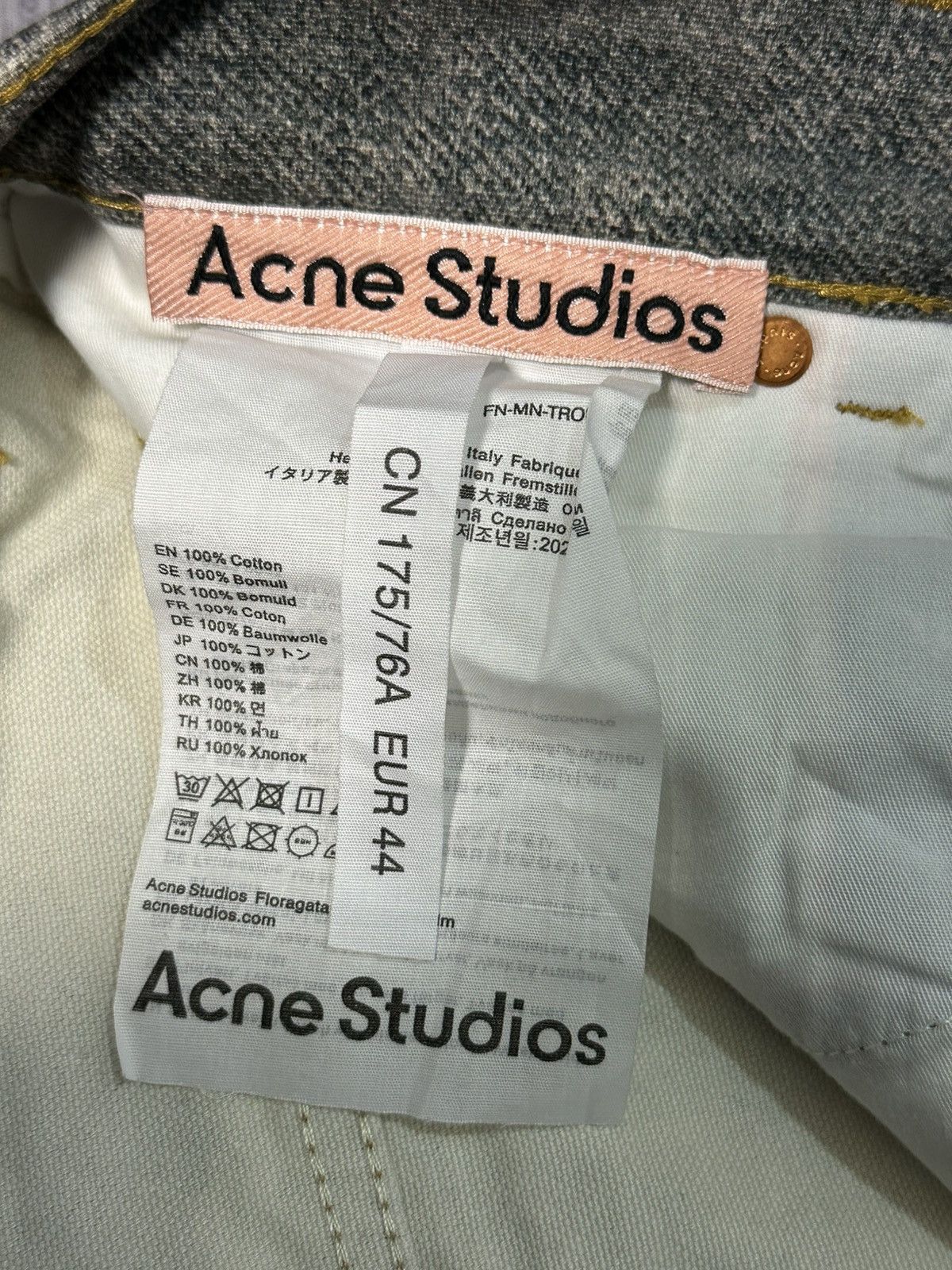 Acne Studios Acne Studios SS25 Candy Chain 3D Printed Vintage Wash 44 Size US 30 / EU 46 - 6 Thumbnail