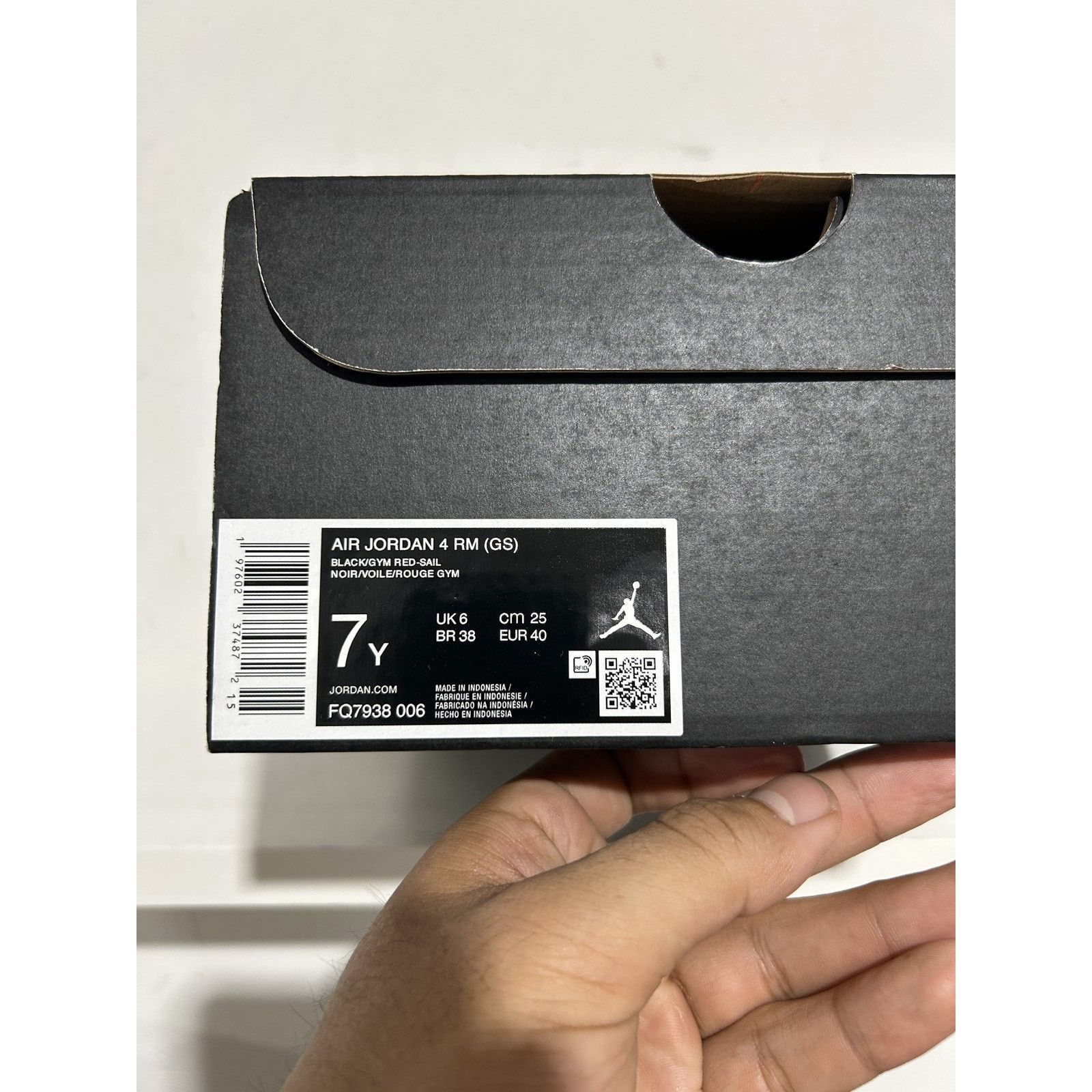 Jordan Brand JORDAN 4 RM BLACK SAIL SIZE 7 PREOWNED Size US 7 / IT 37 - 7 Thumbnail
