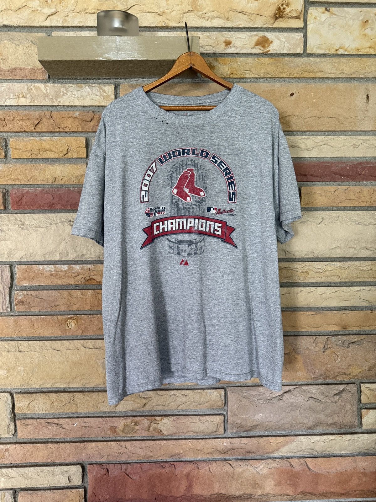 Vintage 2007 Boston Red Sox World Series Championship Graphic Tee Size US L / EU 52-54 / 3 - 1 Thumbnail