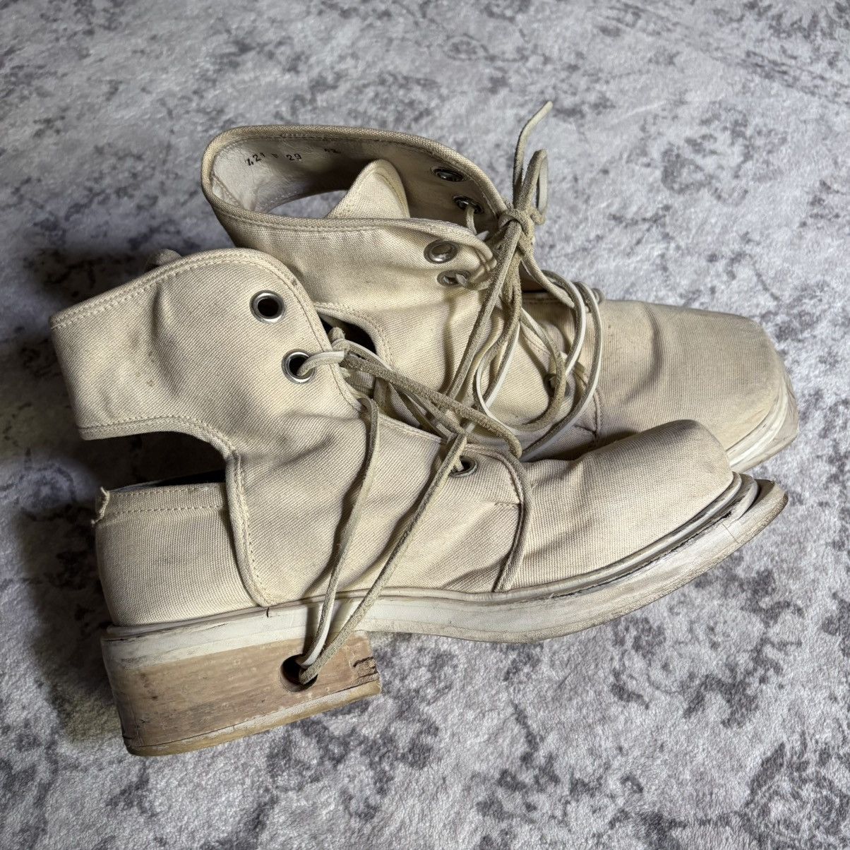 Dirk Bikkembergs Dirk Bikkembergs 90s Canvas Cutout Lace Up Boots | Size 42 Size US 10 / EU 43 - 1 Thumbnail