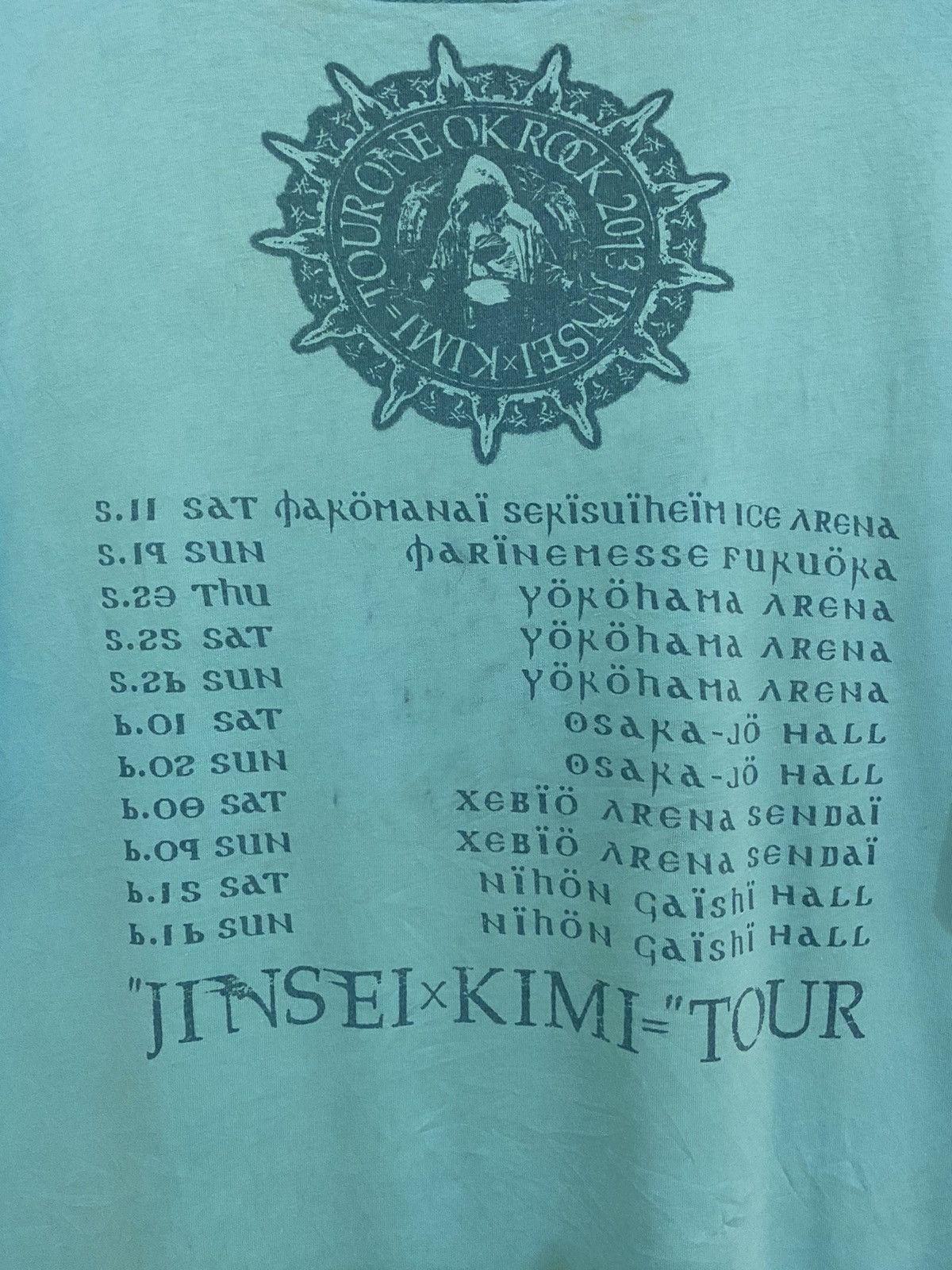 Band Tees × Japanese Brand One Ok Rock Jinsei X Kimi Tour Japanese Band T Shirt Size US L / EU 52-54 / 3 - 7 Thumbnail