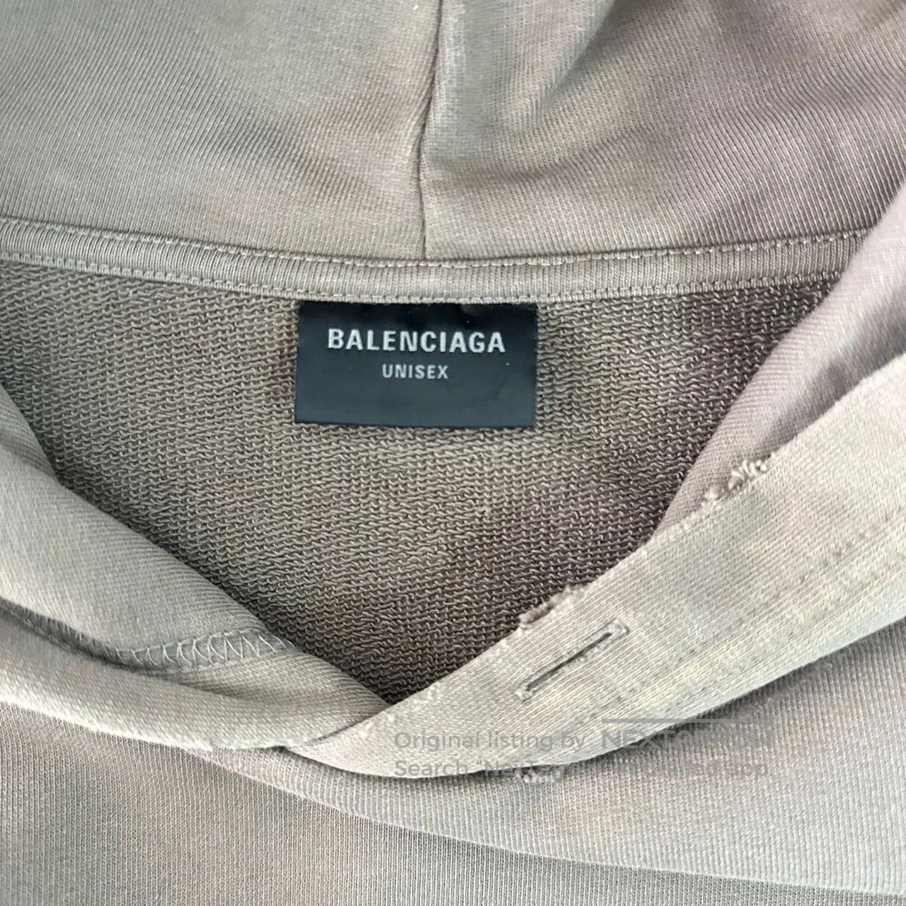 Balenciaga balenciaga brown logo print hooded sweatshirt. Size US S / EU 44-46 / 1 - 4 Thumbnail