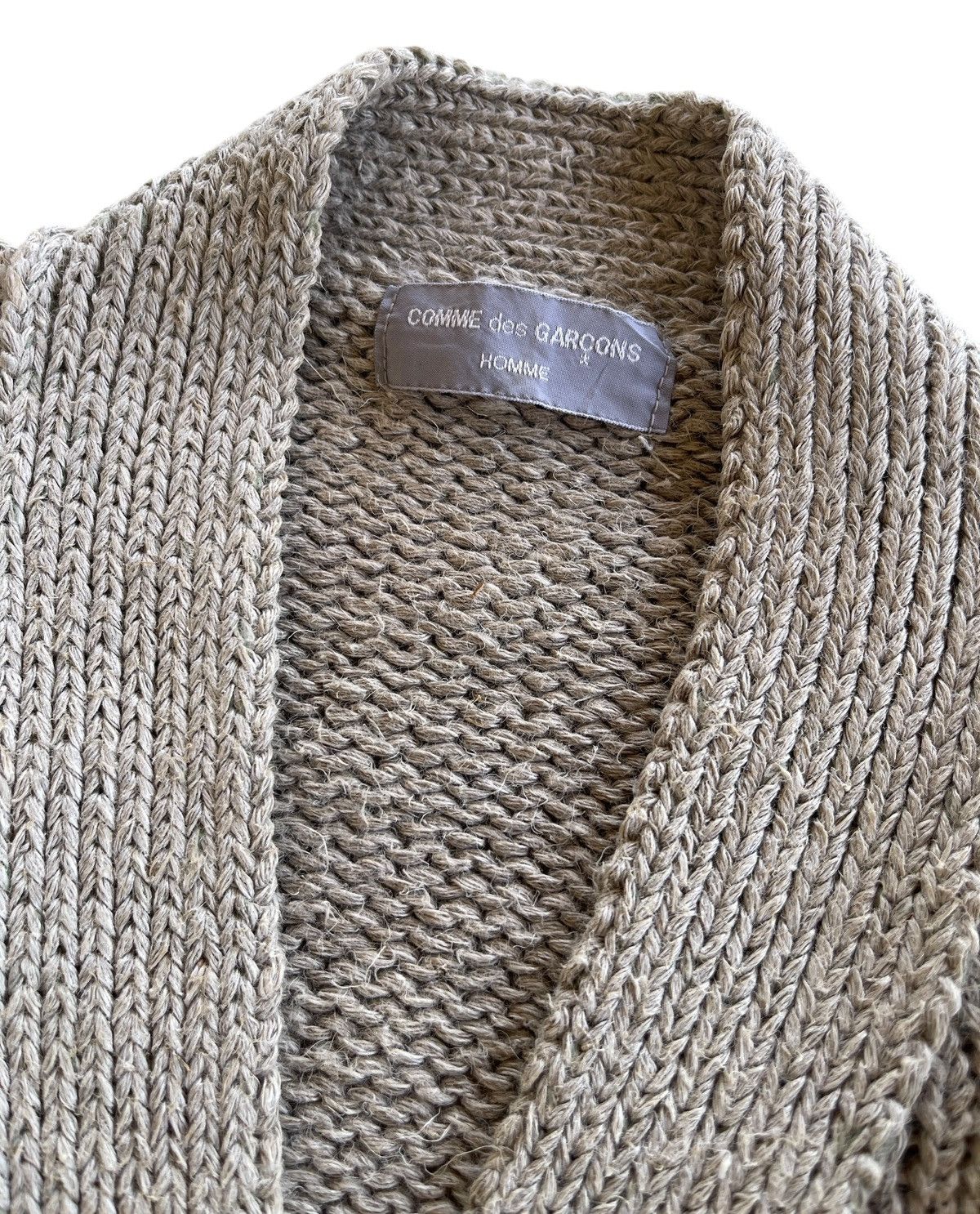 Comme des Garcons Homme Vintage CDG Homme Cable Knit Cardigan Size US L / EU 52-54 / 3 - 4 Thumbnail