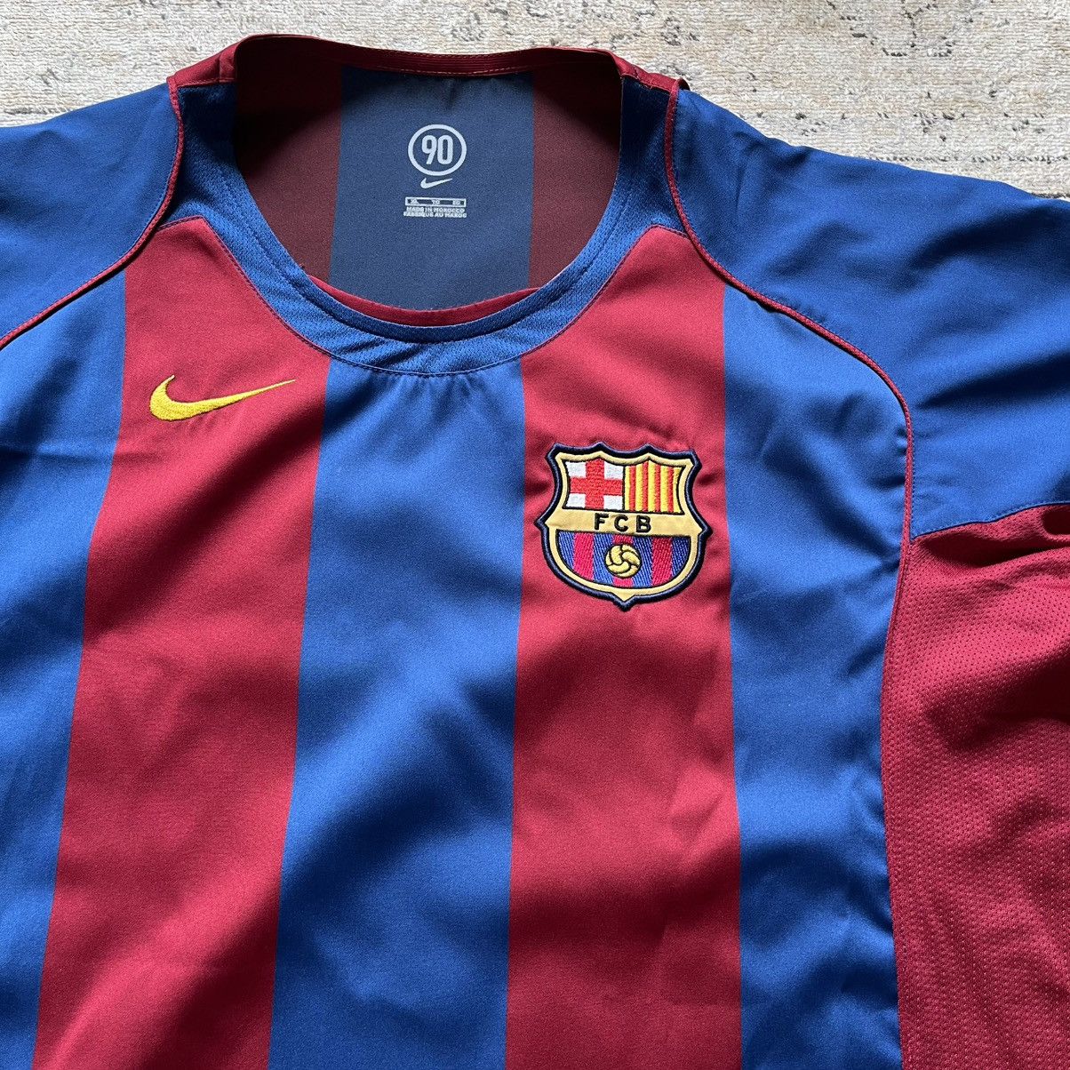 Nike 2004/06 00s total 90 t90 fc barcelona home jersey | Grailed