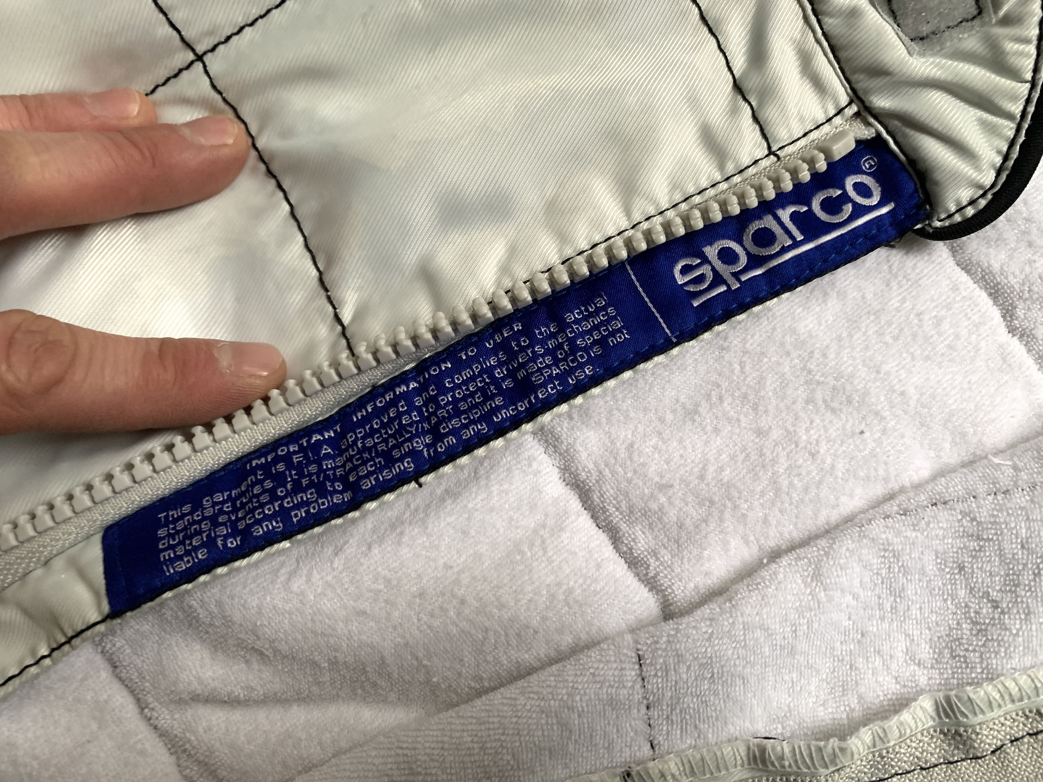 Other Sparco Vintage White Racing Suit Size US 32 / EU 48 - 7 Thumbnail