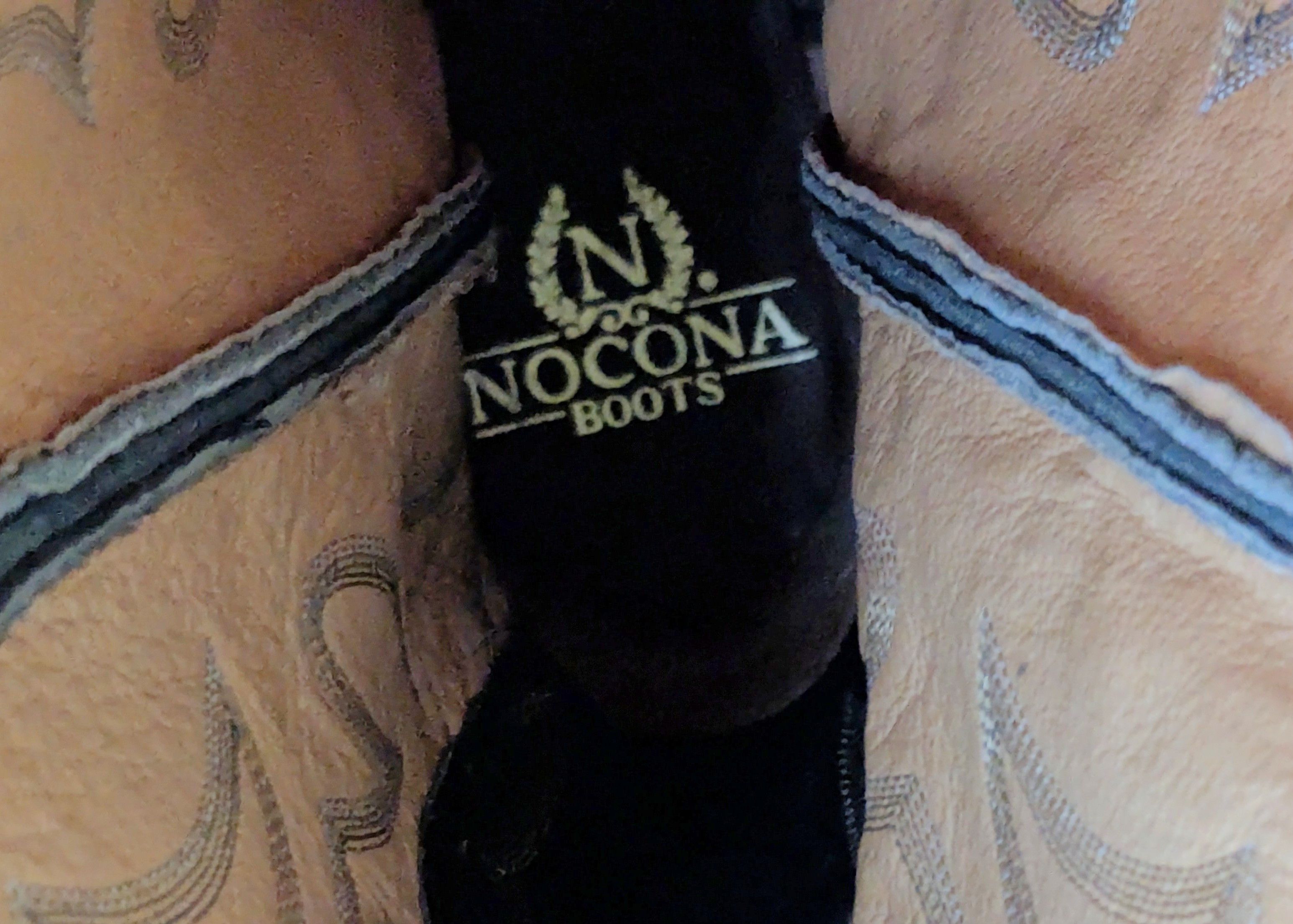Nocona Nocona Cowboy Boots Gray 11.5 D Leather USA Black Size US 11.5 / EU 44-45 - 6 Thumbnail