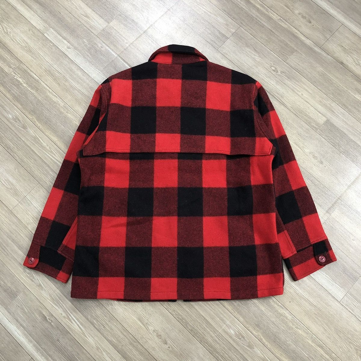 Woolrich Woolen Mills Vintage 60s Woolrich Buffalo Plaid Wool Mackinaw USA Outer Size US XL / EU 56 / 4 - 12 Thumbnail
