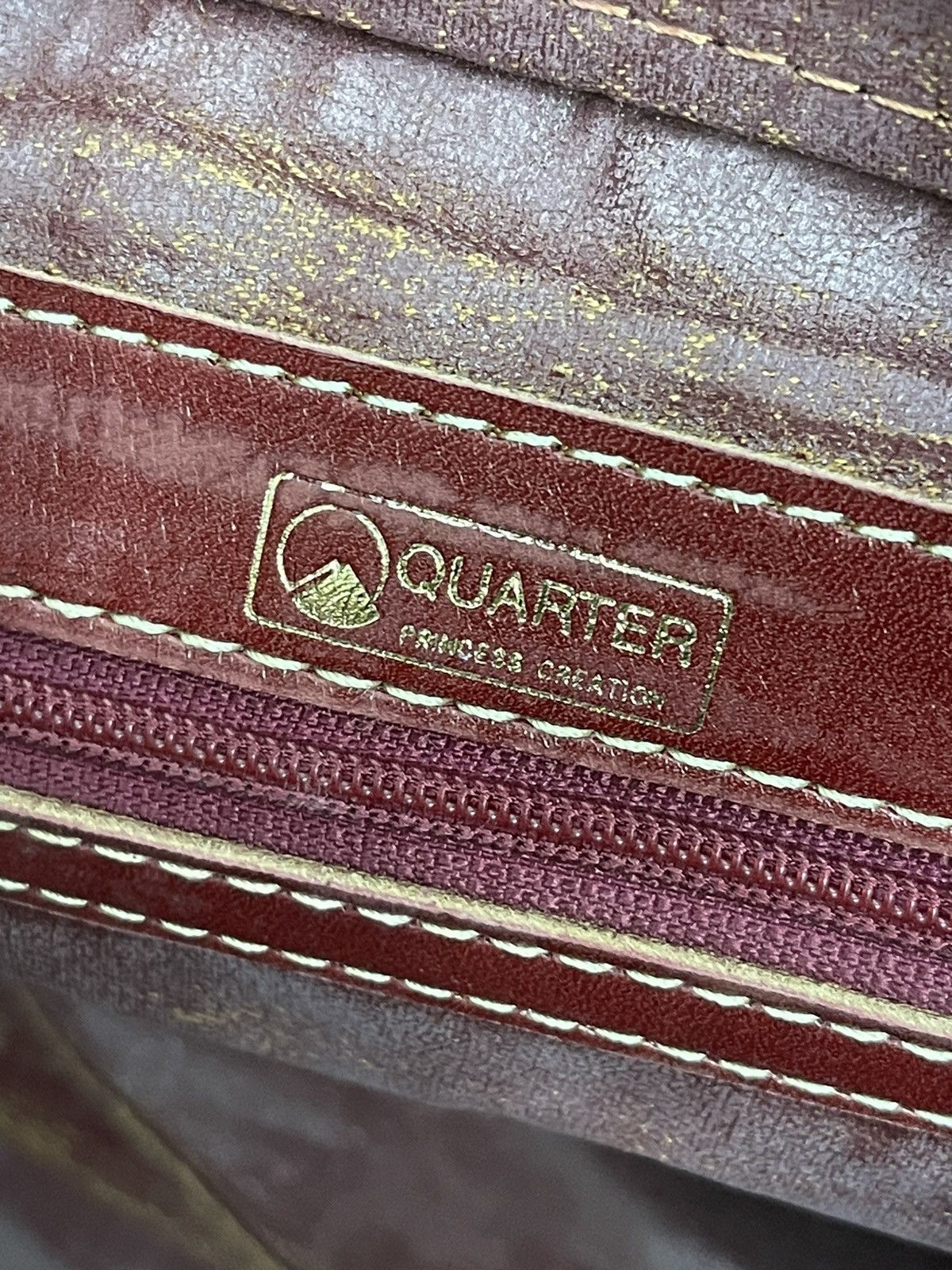 Vtg Full Leather Patina Duffel Bag Quarter Japan 1🟩