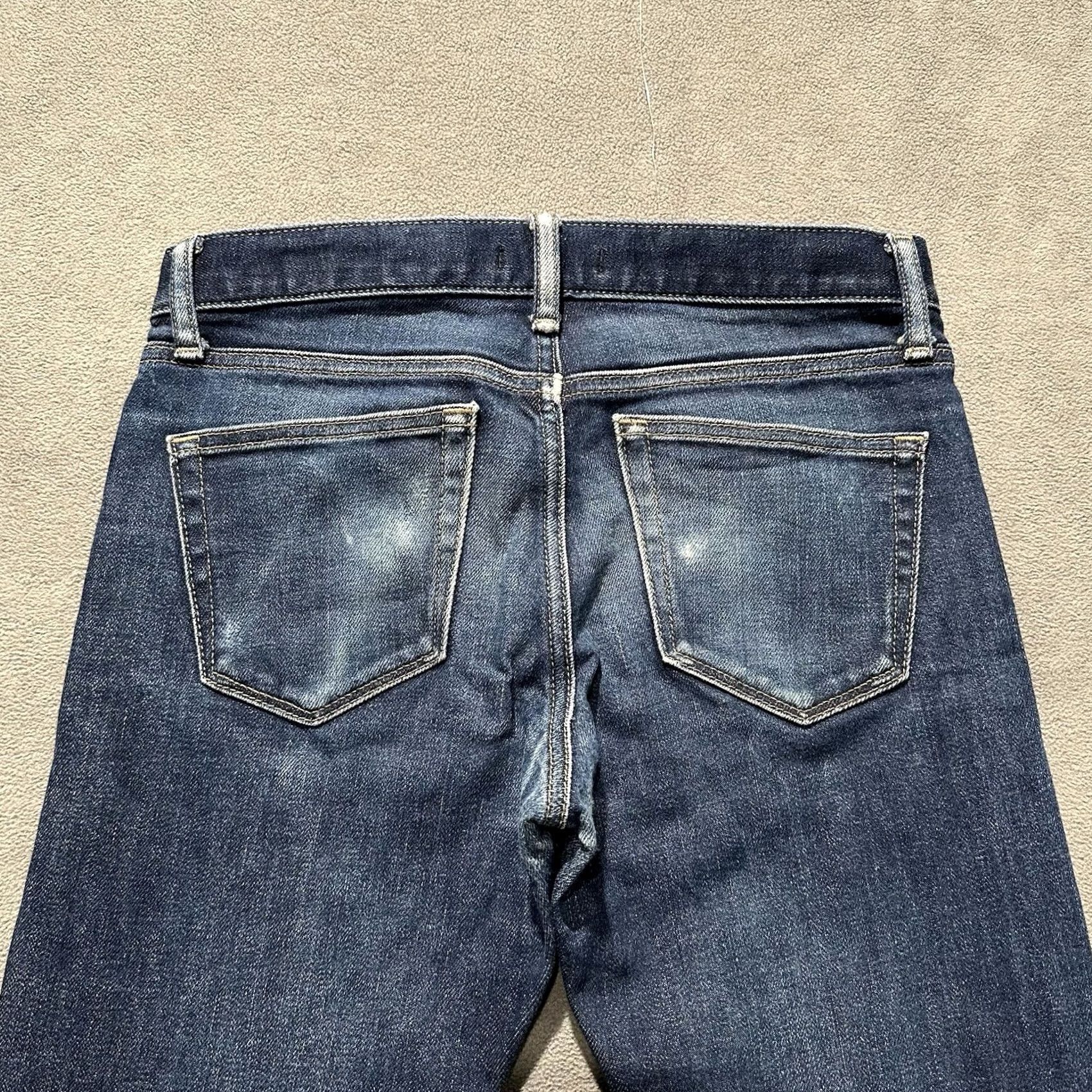 Uniqlo Uniqlo Mens Jeans Blue Selvedge Denim Slim Straight Low Rise Kiahara 28x34 Size US 28 / EU 44 - 5 Thumbnail