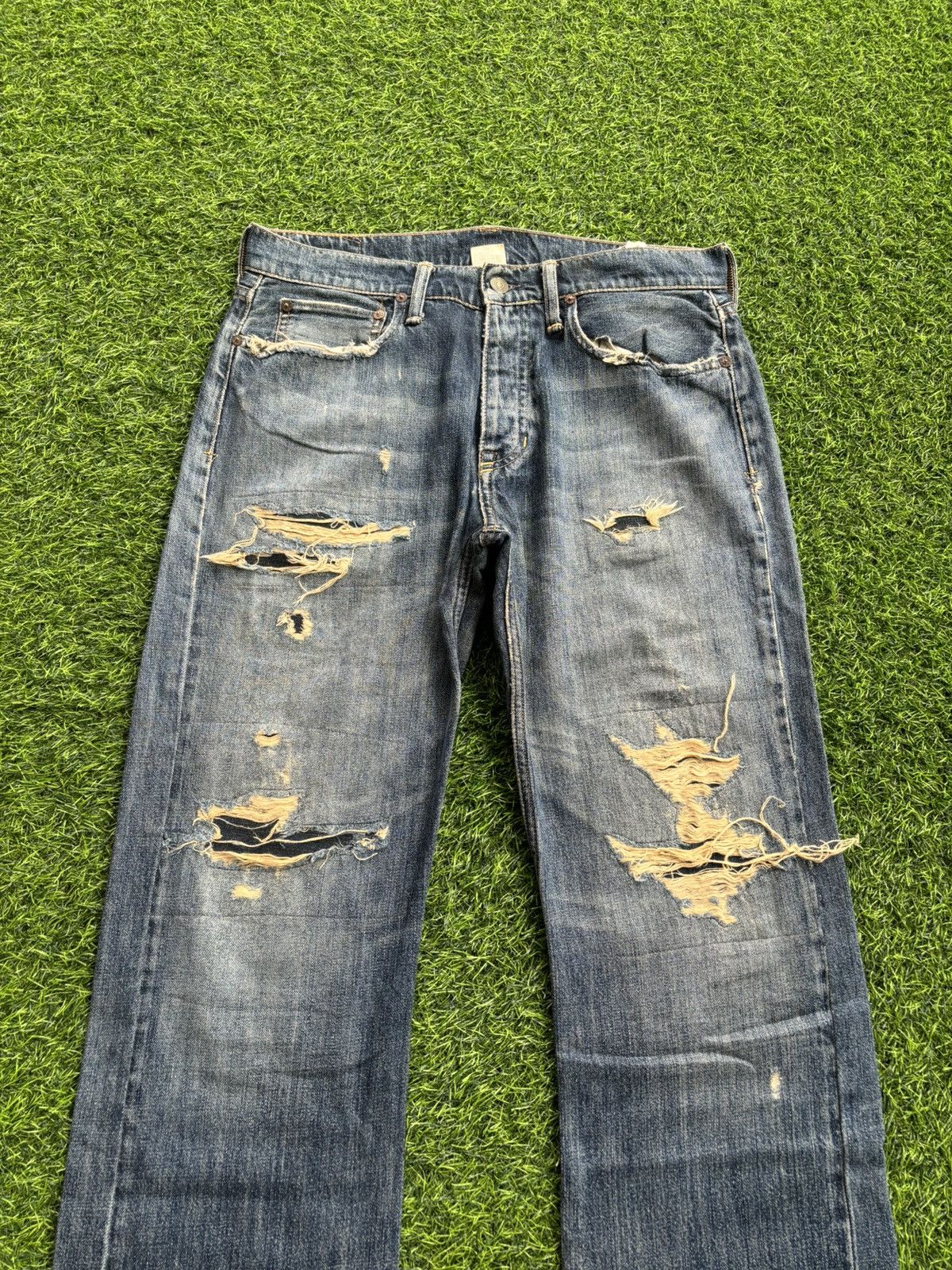 Polo Ralph Lauren Distressed Denim Polo Ralph Lauren Jeans Size US 32 / EU 48 - 5 Thumbnail