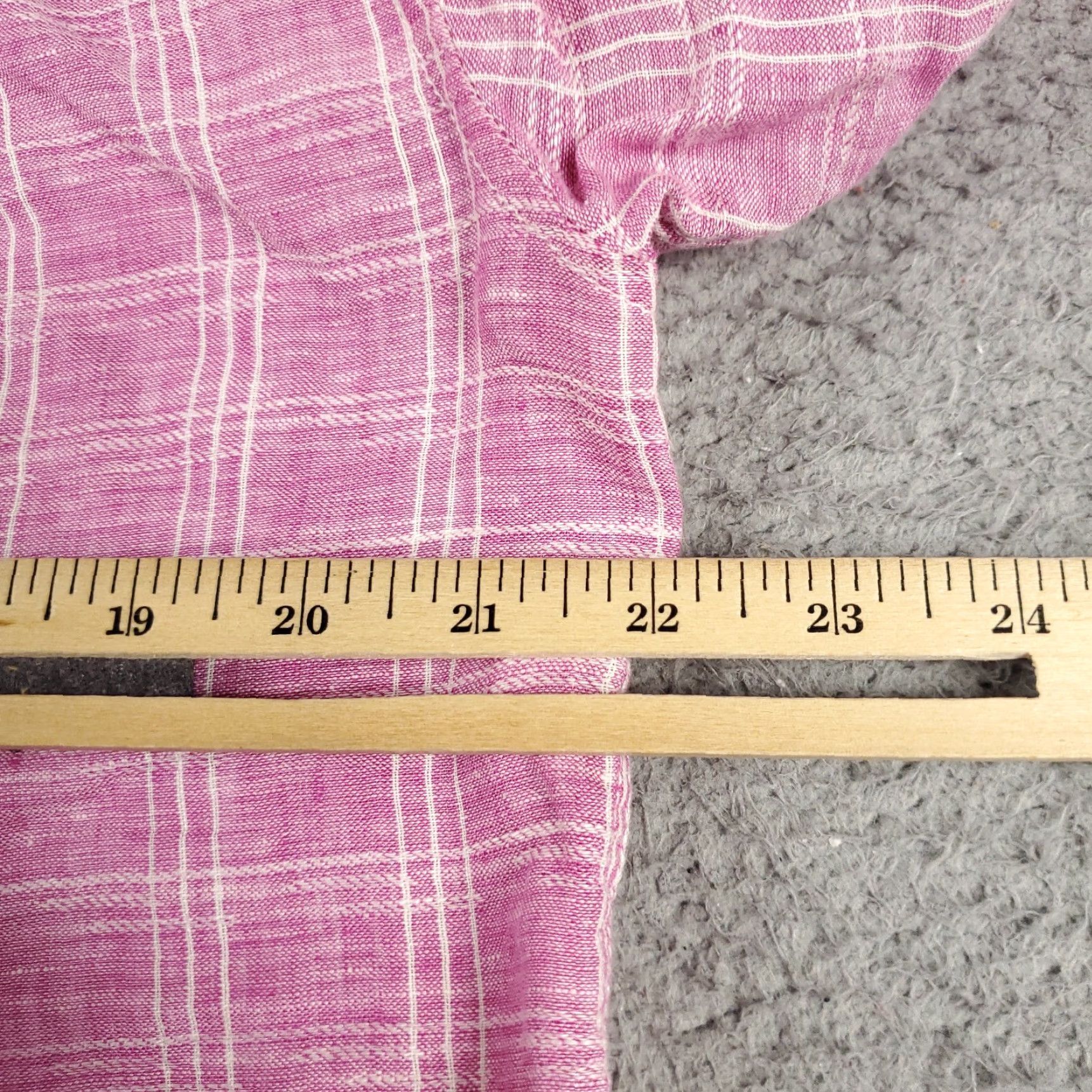 Tommy Bahama Tommy Bahama Shirt Mens Medium Purple Plaid Linen Button Up Long Sleeve Shirt Size US M / EU 48-50 / 2 - 5 Thumbnail