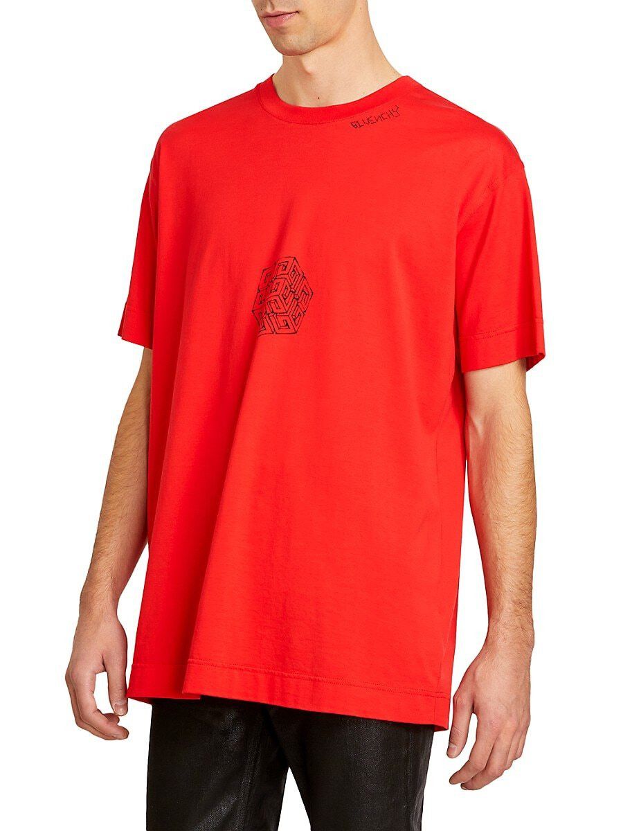 Givenchy Red Scorpion Dagger 4G Logo Oversized T-Shirt Size US S / EU 44-46 / 1 - 2 Thumbnail