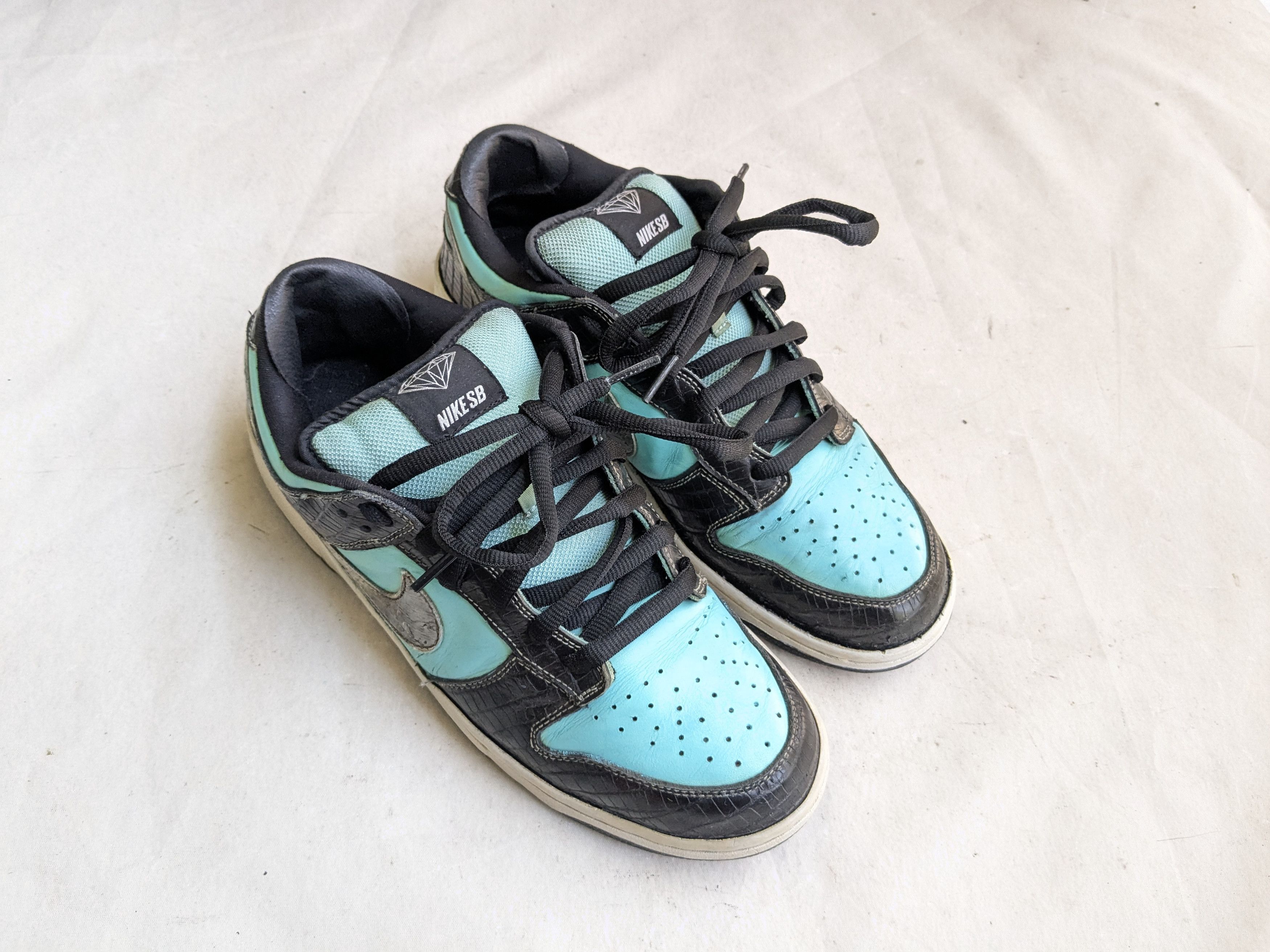 Nike Nike SB Dunk Low Pro x Diamond Supply Co. Tiffany 11 Size US 11 / EU 44 - 1 Thumbnail