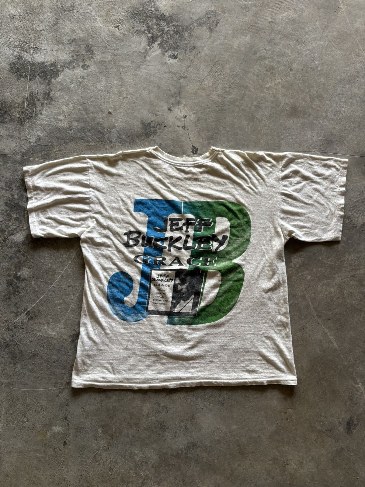 Band Tees RARE SCARCE JEFF BUCKLEY 1995 GRACE TOUR DISTRESSED BOXY ERD Size US XL / EU 56 / 4 - 2 Thumbnail