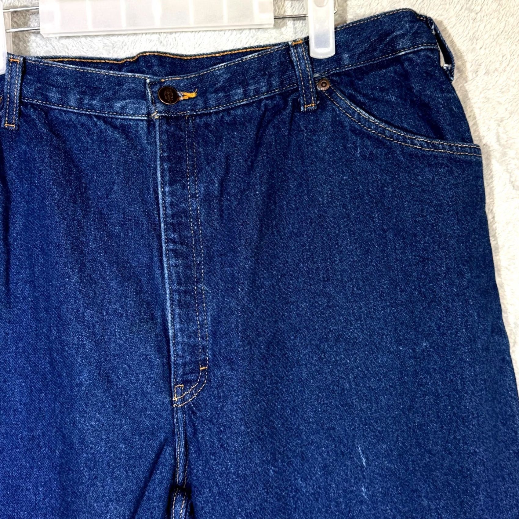 Dickies Dickies Jeans Main Point Flannel-Lined 40x30 Blue Denim Plaid High Rise Straight Mens Jeans Size US 40 / EU 56 - 4 Thumbnail