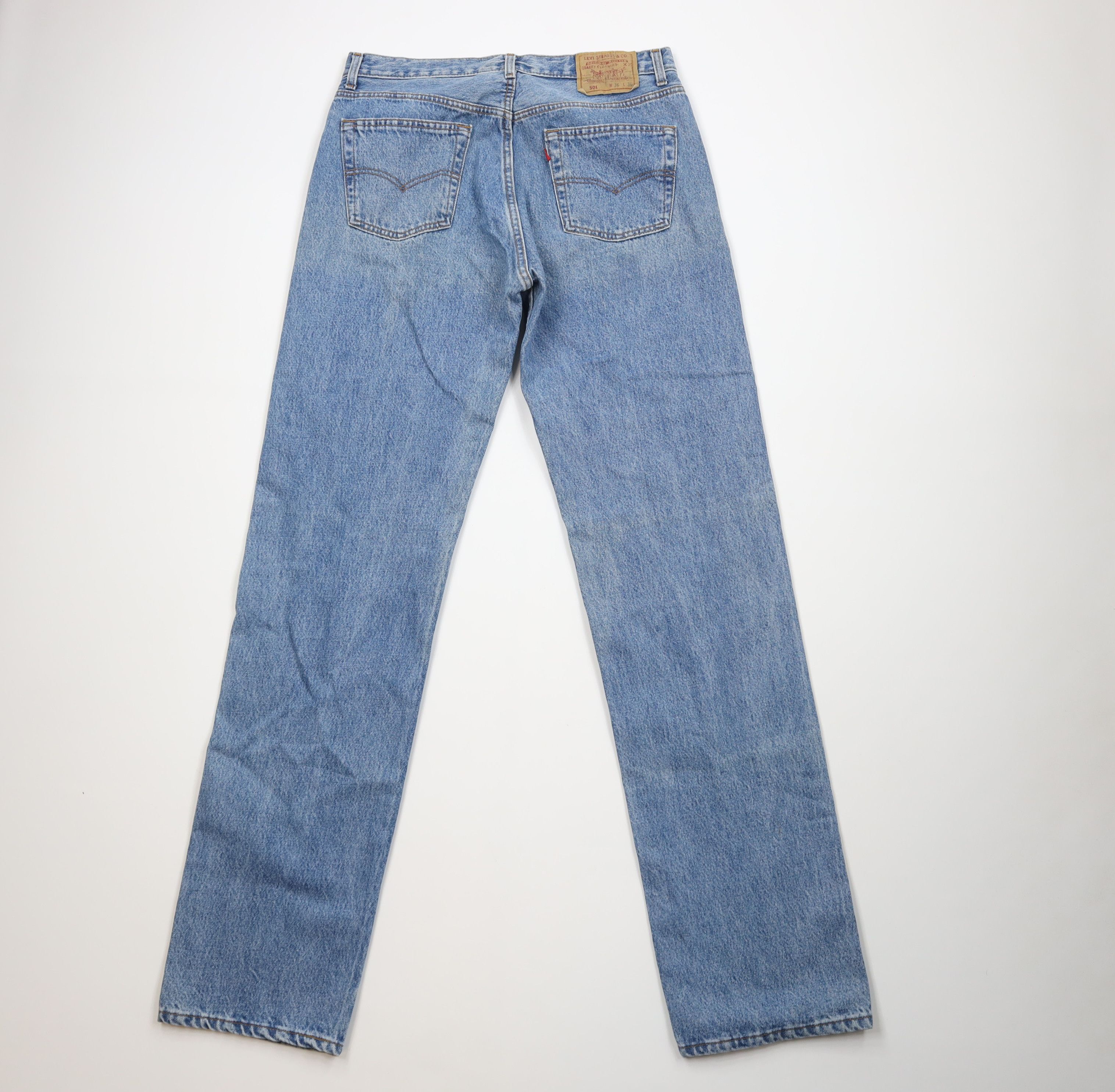 Levi's Vintage 90s Levis 505xx Fly Regular Straight Leg Jeans USA Size US 36 / EU 52 - 10 Thumbnail