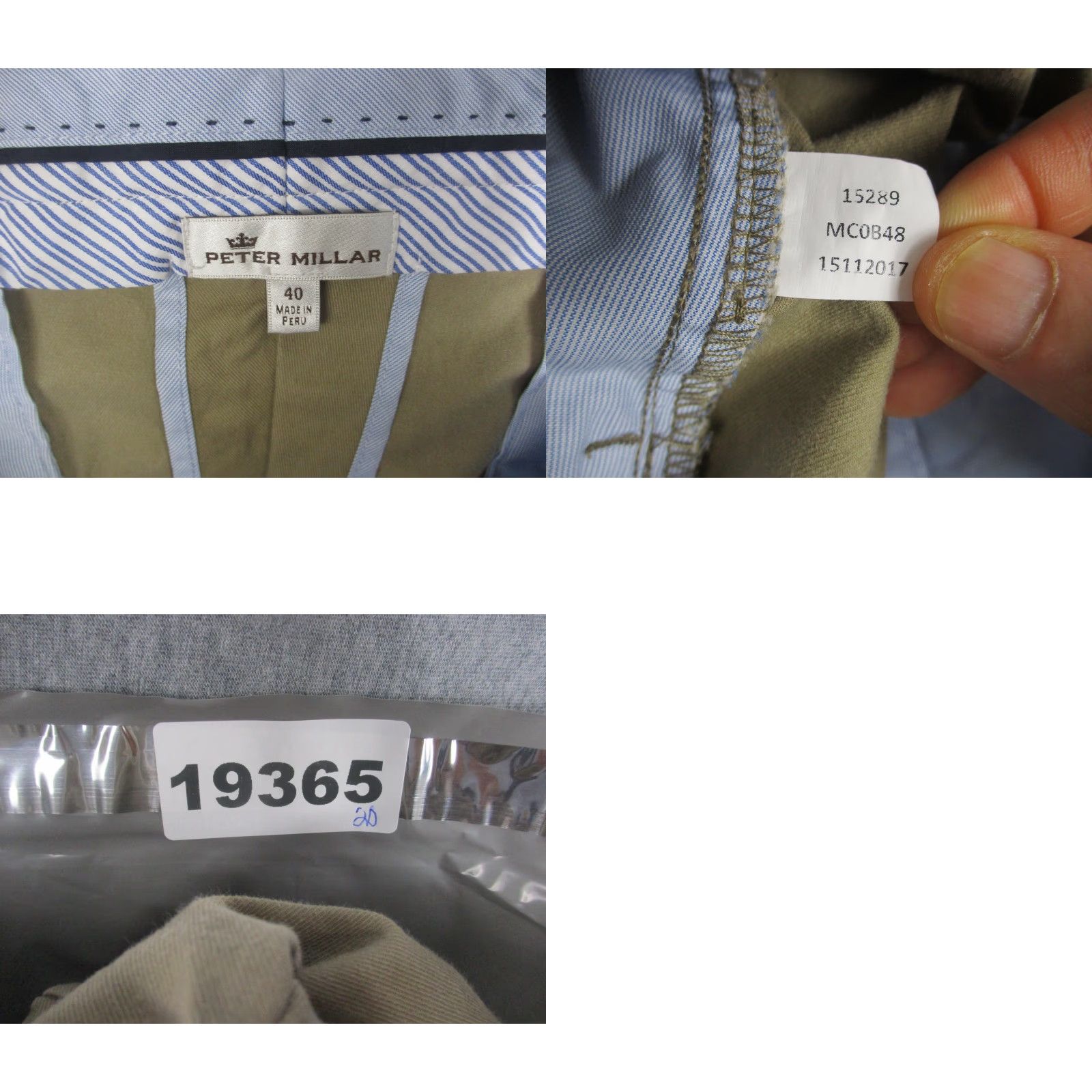 Peter Millar Peter Millar Pants Mens 40x30 Beige Chino Straight Leg Cotton Business Casual Size US 40 / EU 56 - 8 Thumbnail