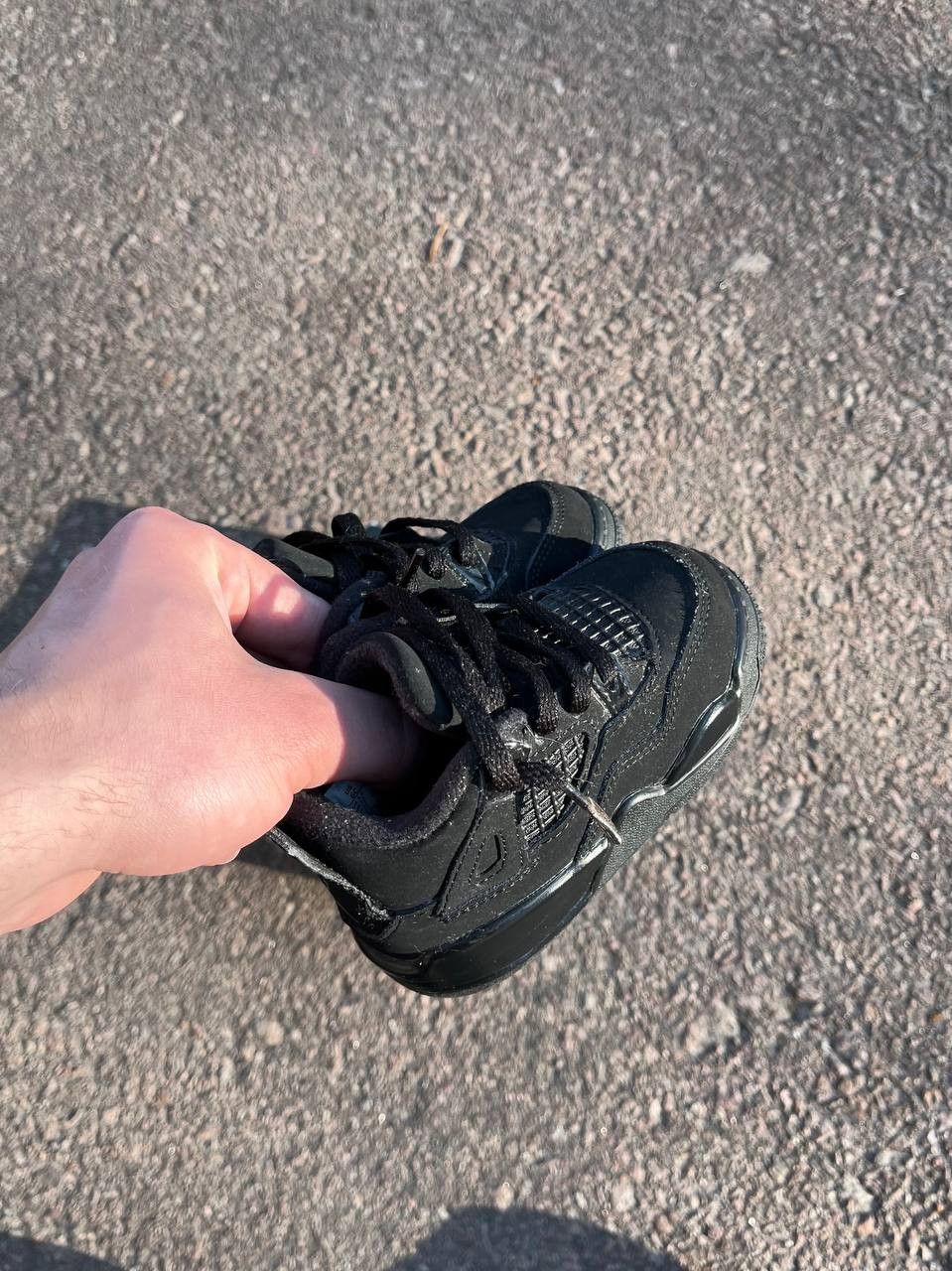 Nike Nike Air Jordan 4 Retro Black Cat Kid's (TD) Size US 5 / EU 37 - 6 Thumbnail