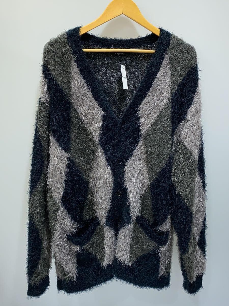 Number (N)ine Fuzzy Argyle Cardigan Size US XL / EU 56 / 4 - 1 Thumbnail